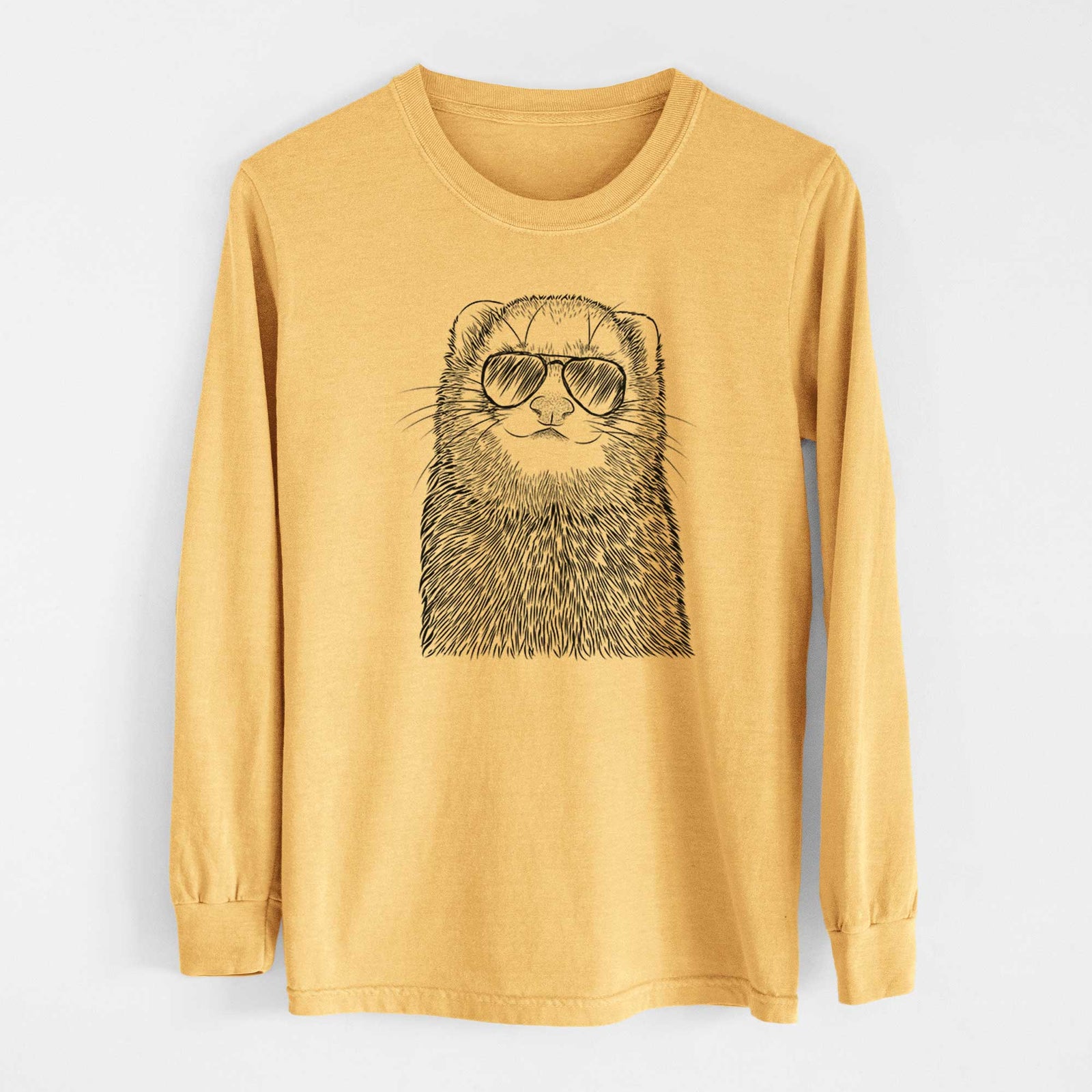 Aviators Fig the Ferret - Heavyweight 100% Cotton Long Sleeve