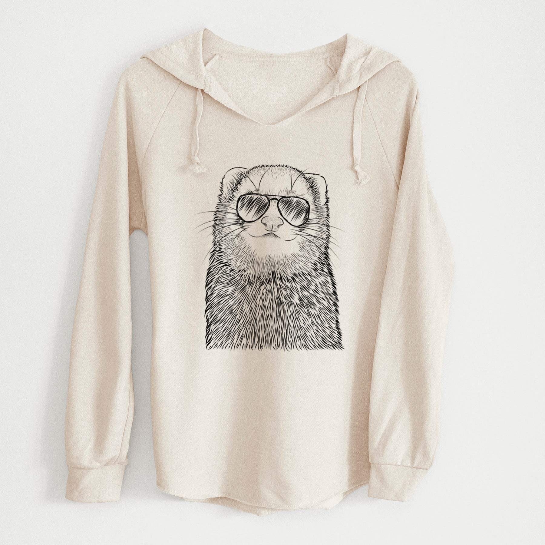 Aviator Fig the Ferret - Cali Wave Hooded Sweatshirt