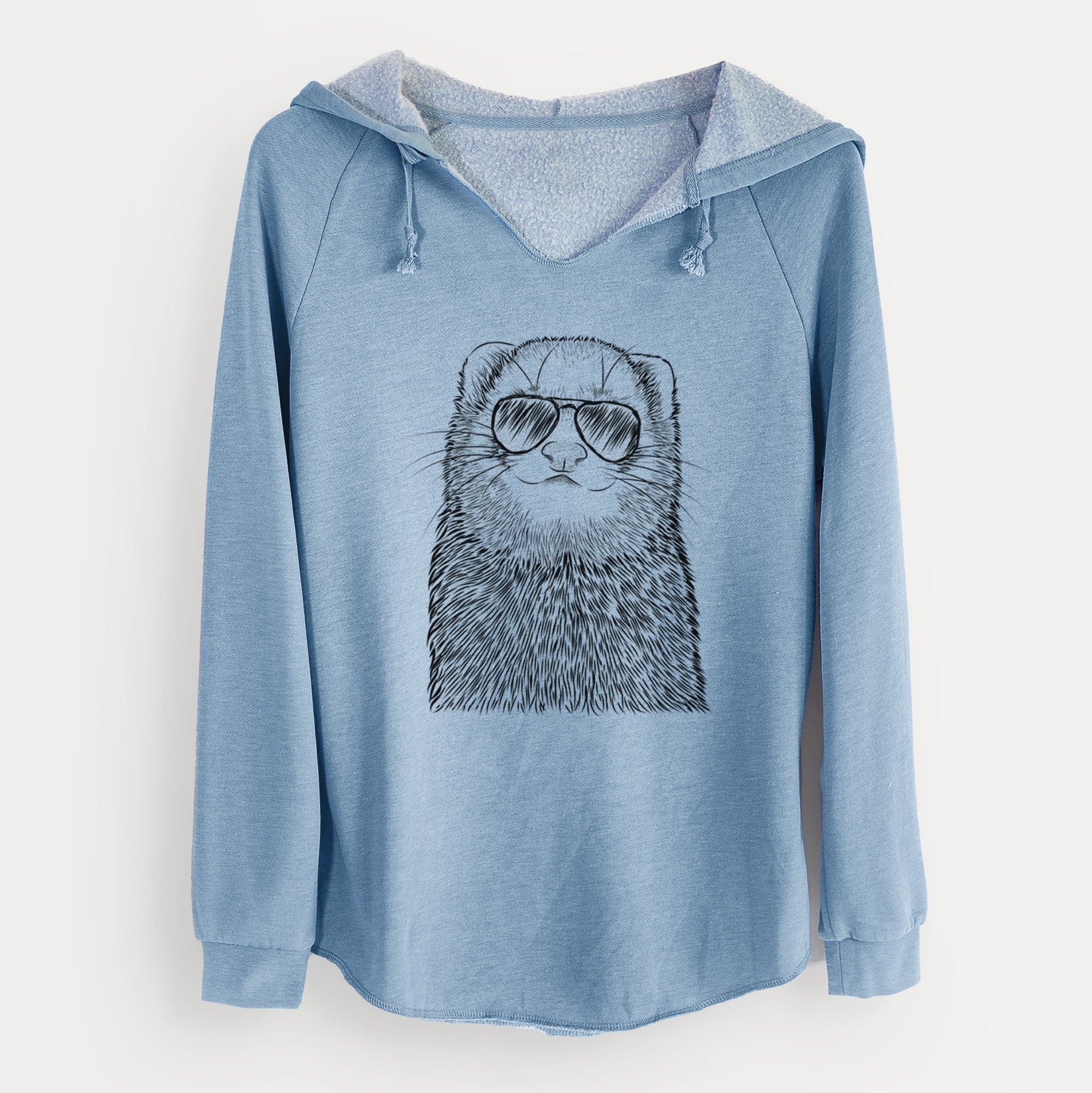 Aviator Fig the Ferret - Cali Wave Hooded Sweatshirt