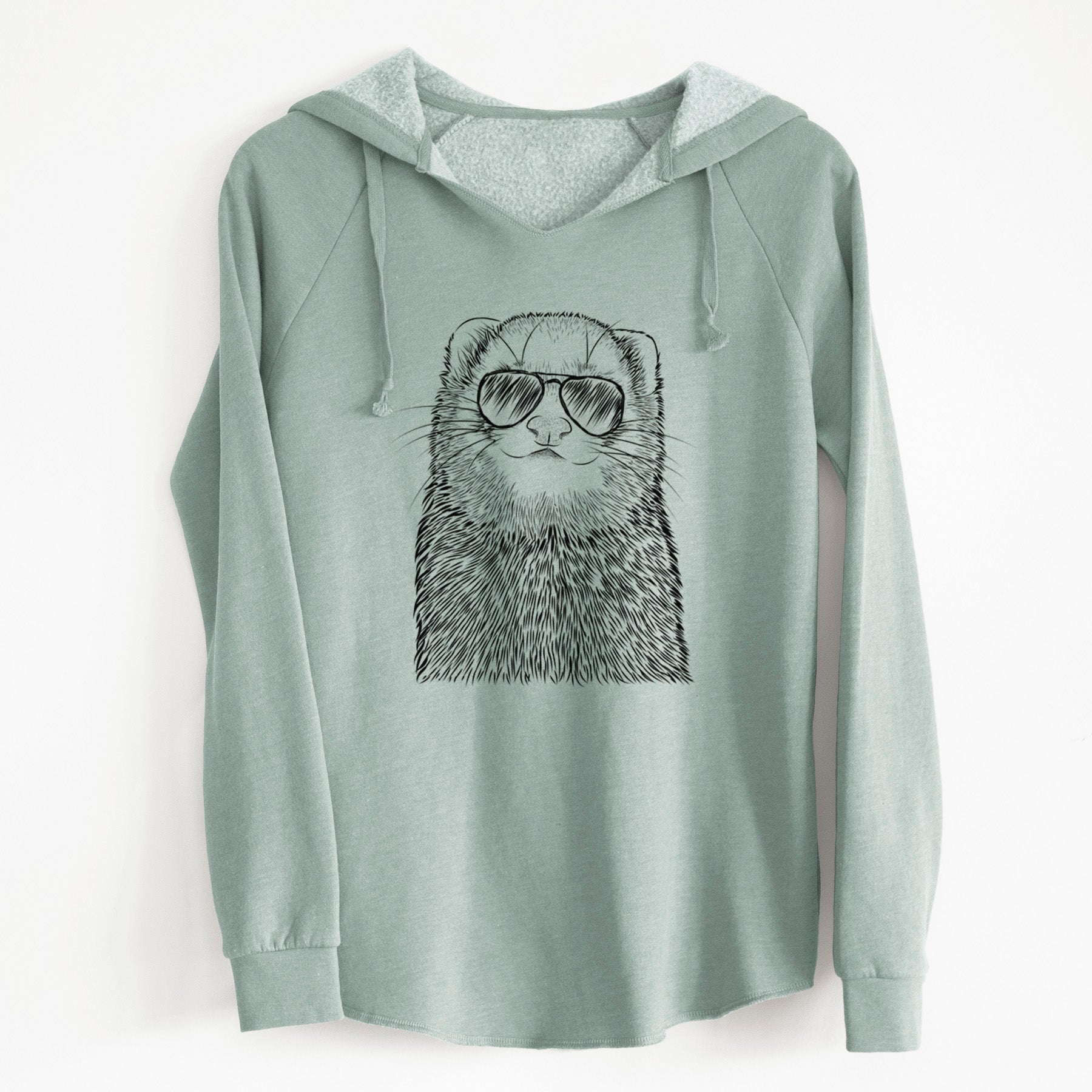 Aviator Fig the Ferret - Cali Wave Hooded Sweatshirt