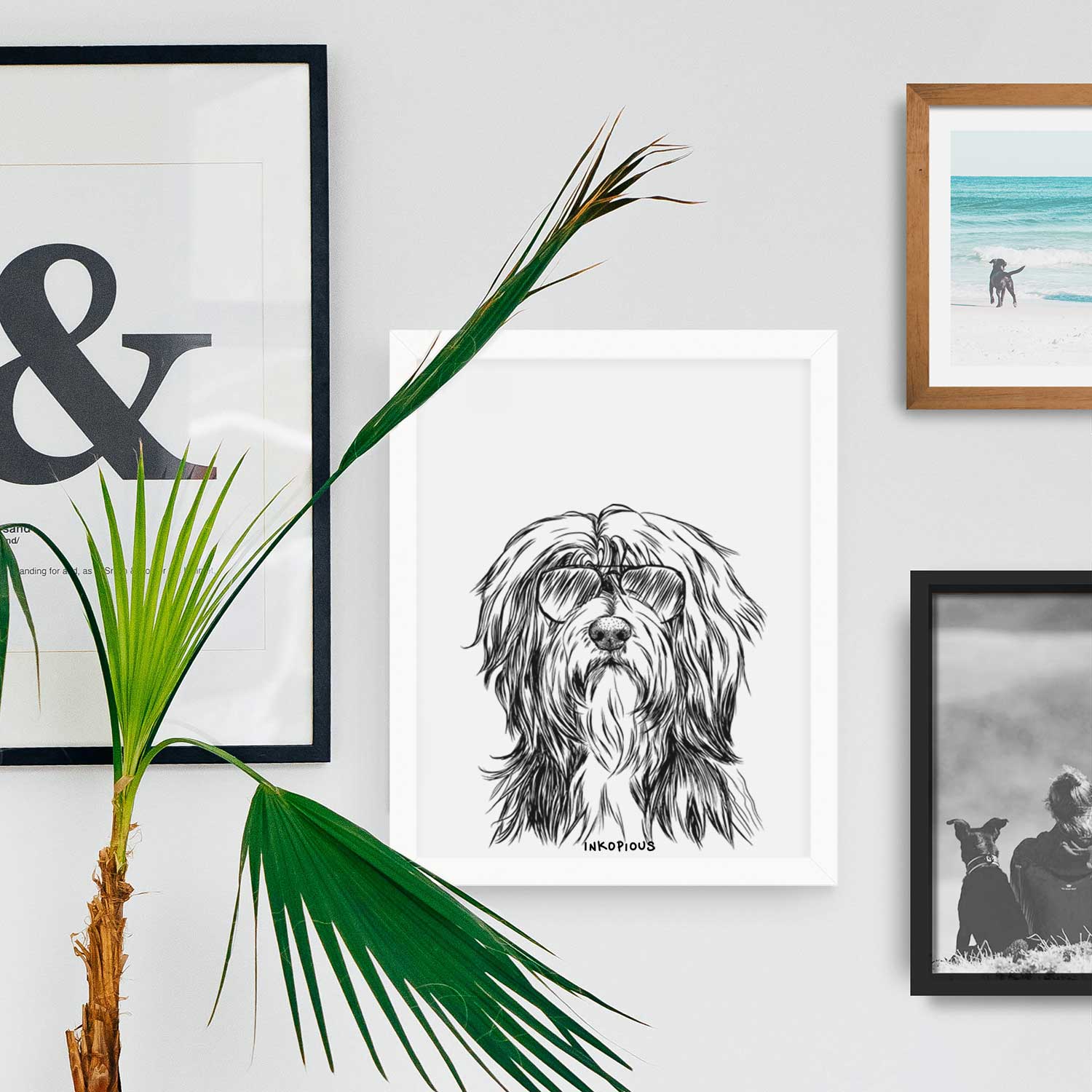 Fiji the Polish Lowland Sheepdog Art Print