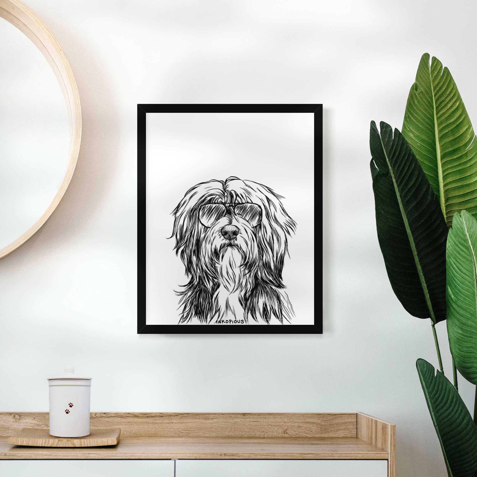 Fiji the Polish Lowland Sheepdog Art Print