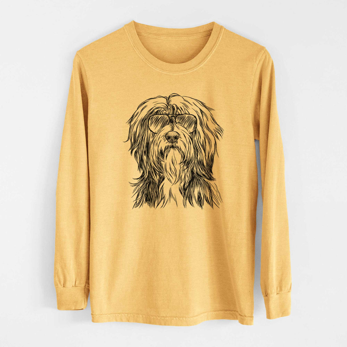 Aviators Fiji the Polish Lowland Sheepdog - Heavyweight 100% Cotton Long Sleeve