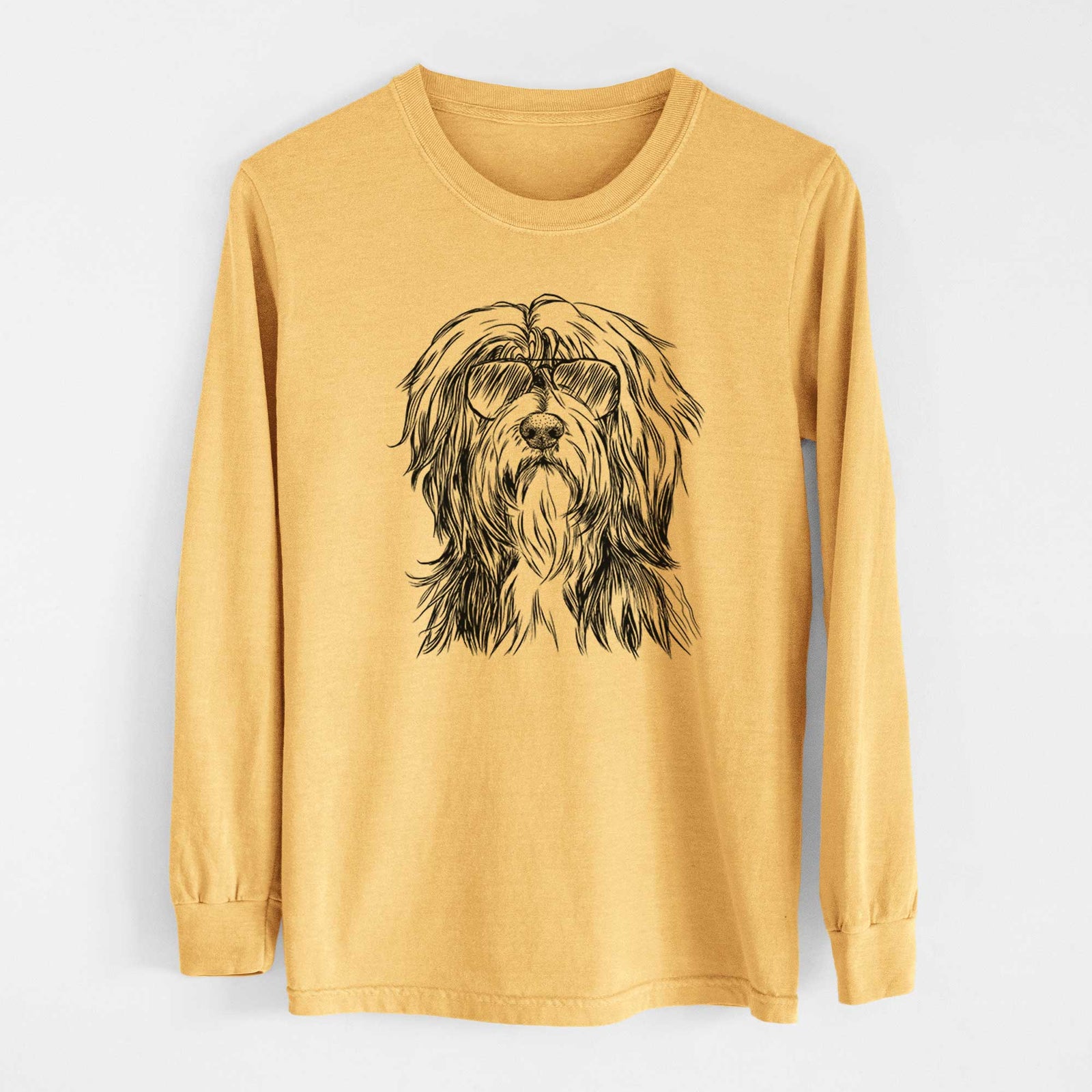 Aviators Fiji the Polish Lowland Sheepdog - Heavyweight 100% Cotton Long Sleeve