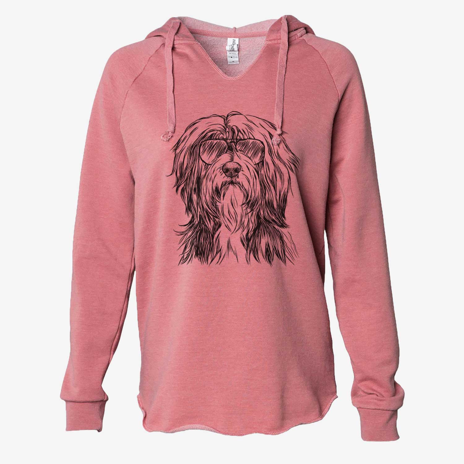 Fiji the Polish Lowland Sheepdog - Cali Wave Hooded Sweatshirt