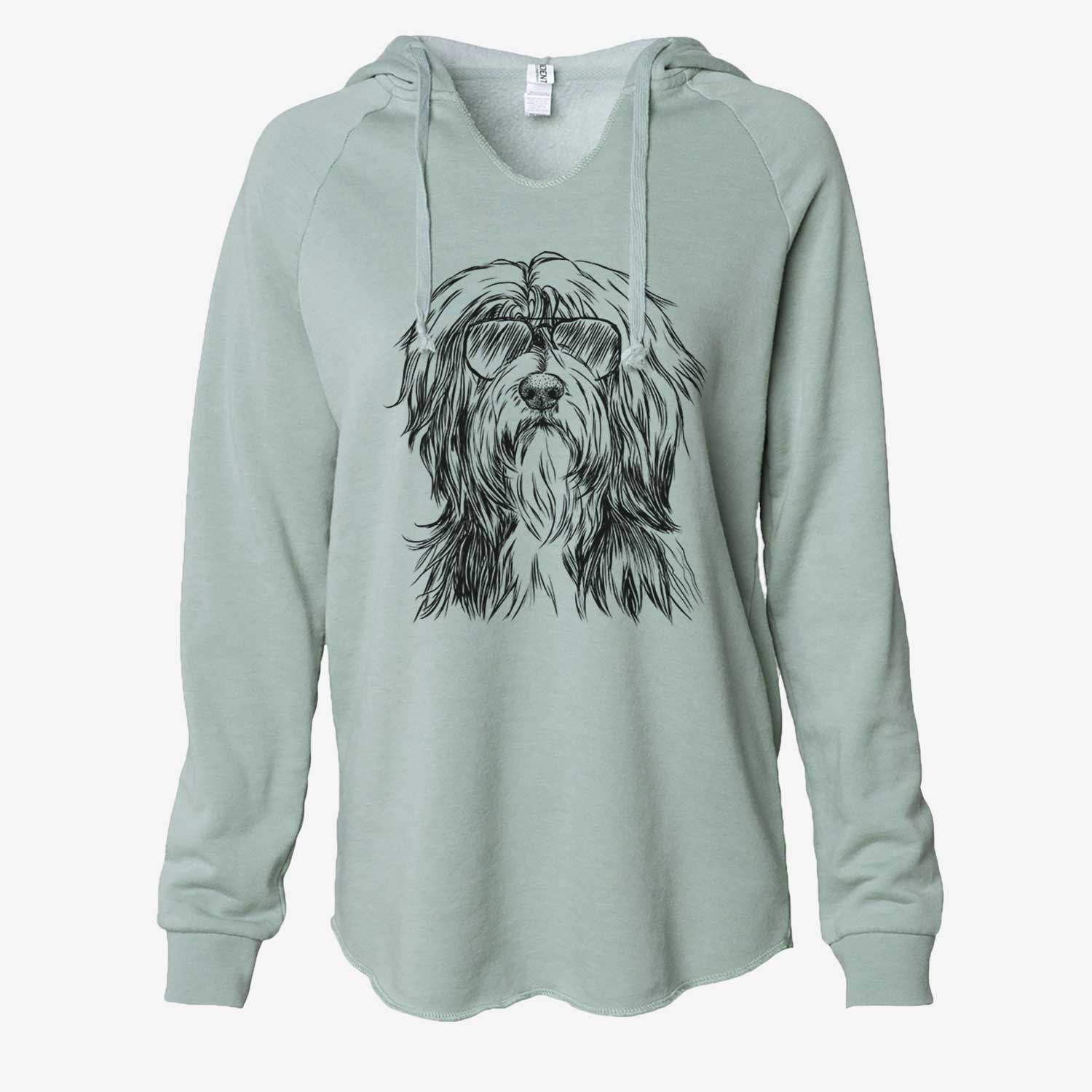 Fiji the Polish Lowland Sheepdog - Cali Wave Hooded Sweatshirt