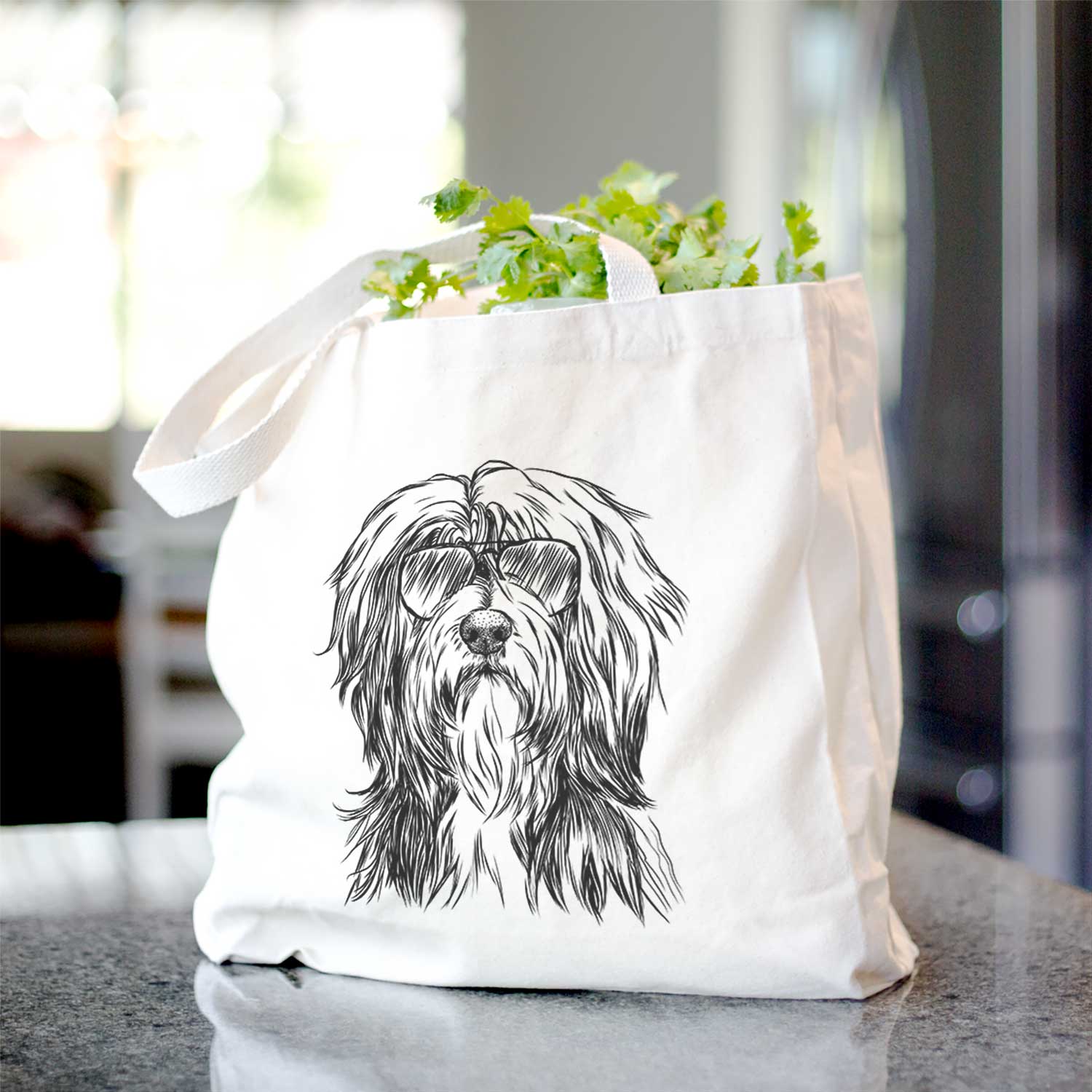 Fiji the Polish Lowland Sheepdog - Tote Bag