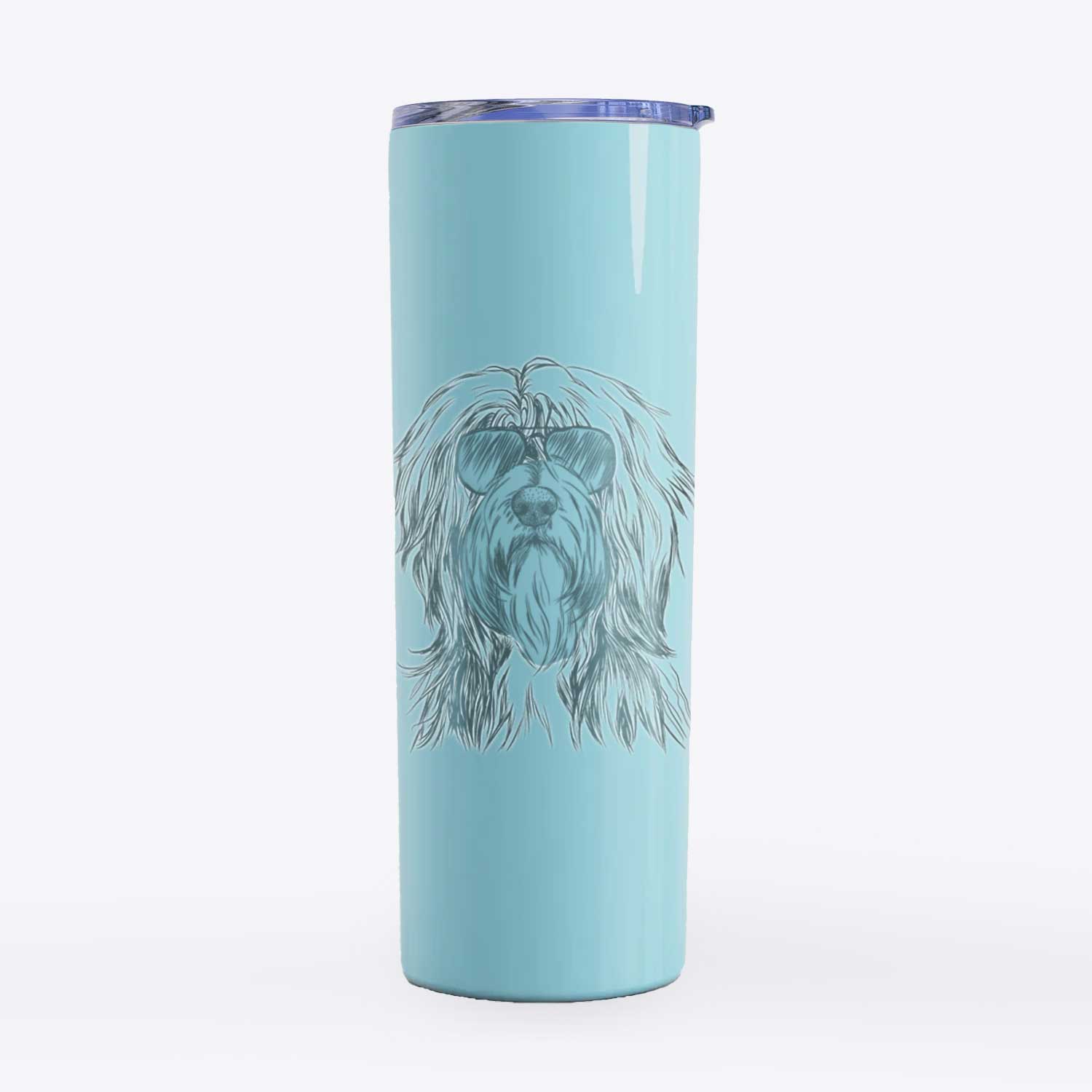 Fiji the Polish Lowland Sheepdog - 20oz Skinny Tumbler