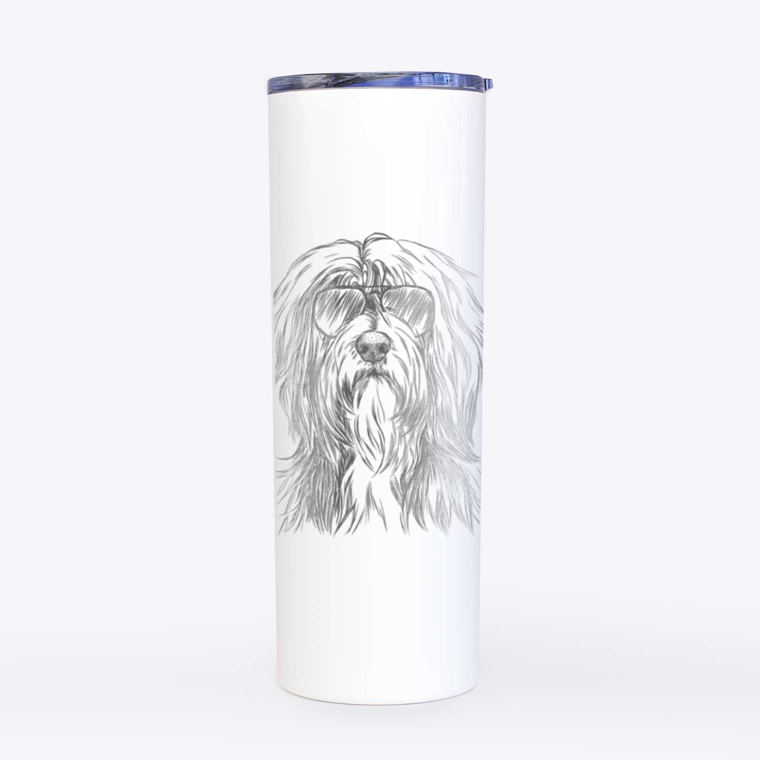 Fiji the Polish Lowland Sheepdog - 20oz Skinny Tumbler