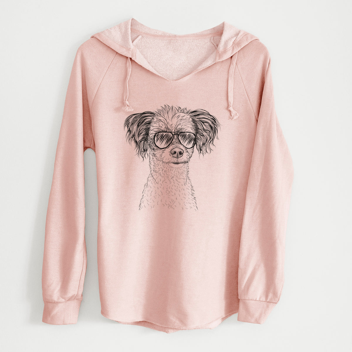 Aviator Finley the Papillon Mix - Cali Wave Hooded Sweatshirt