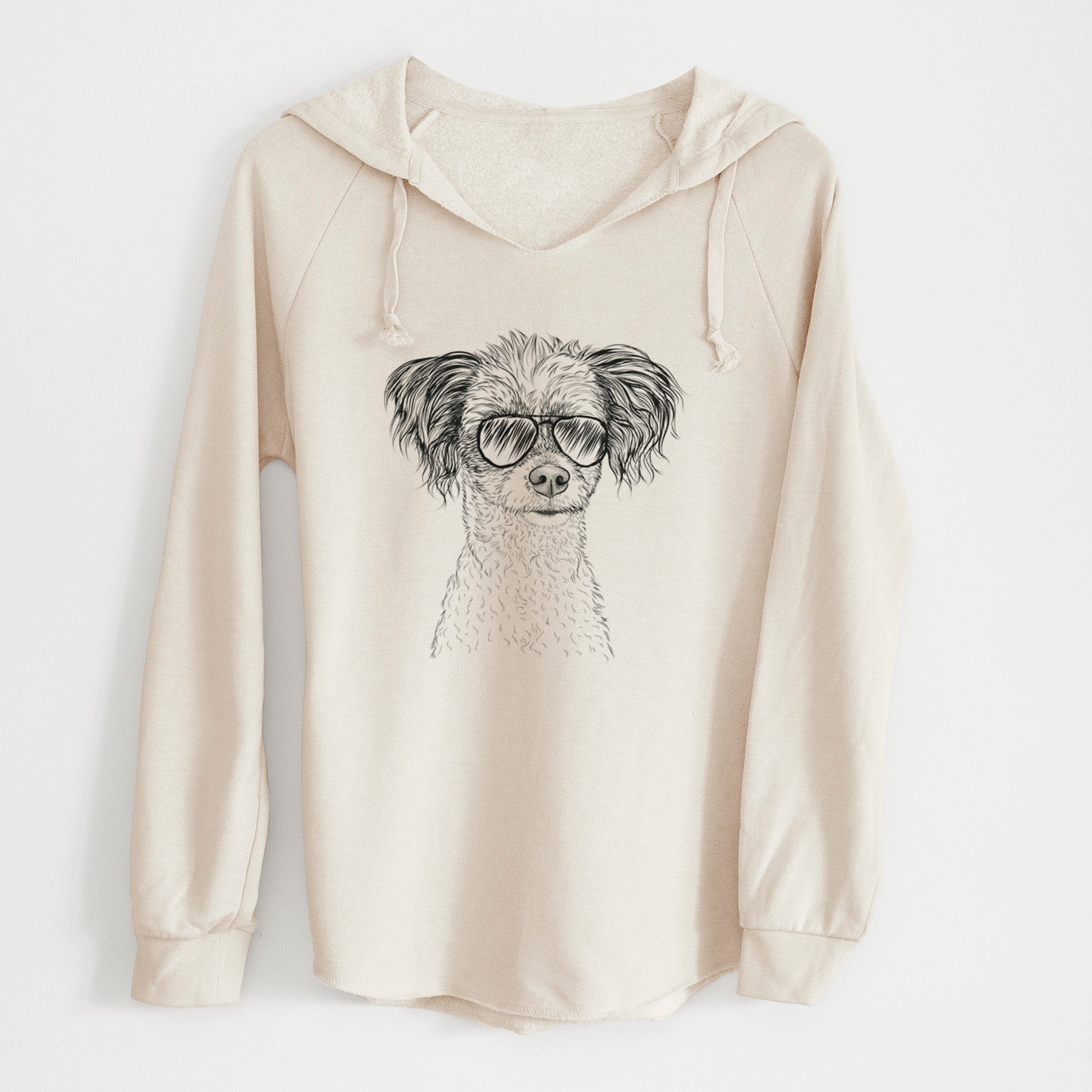 Aviator Finley the Papillon Mix - Cali Wave Hooded Sweatshirt