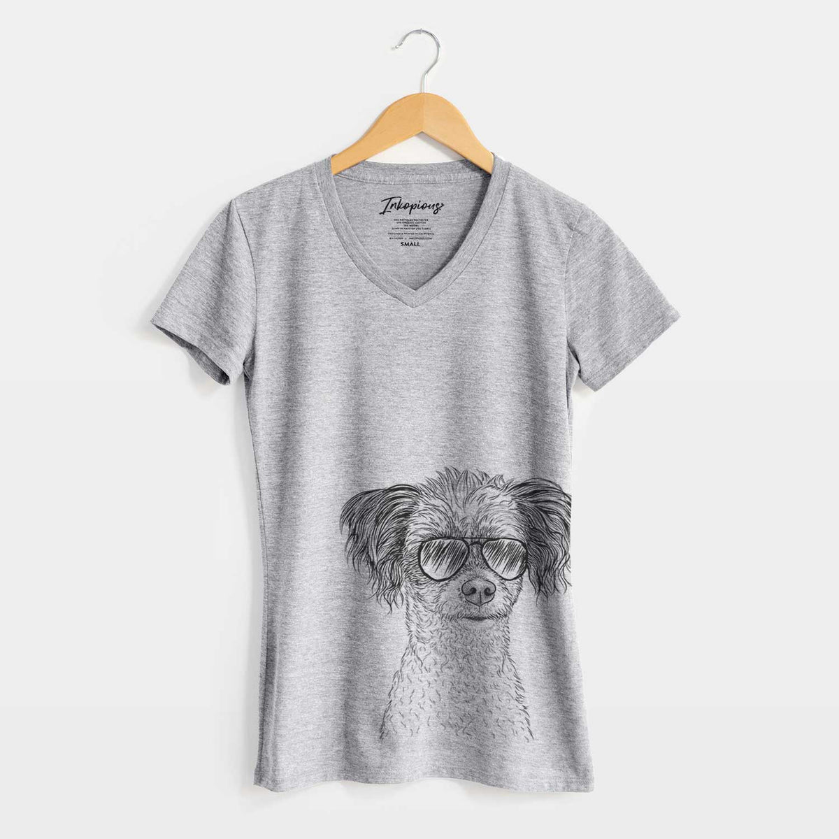 Aviator Finley Beth the Papillon Mix - Women&#39;s V-neck Shirt