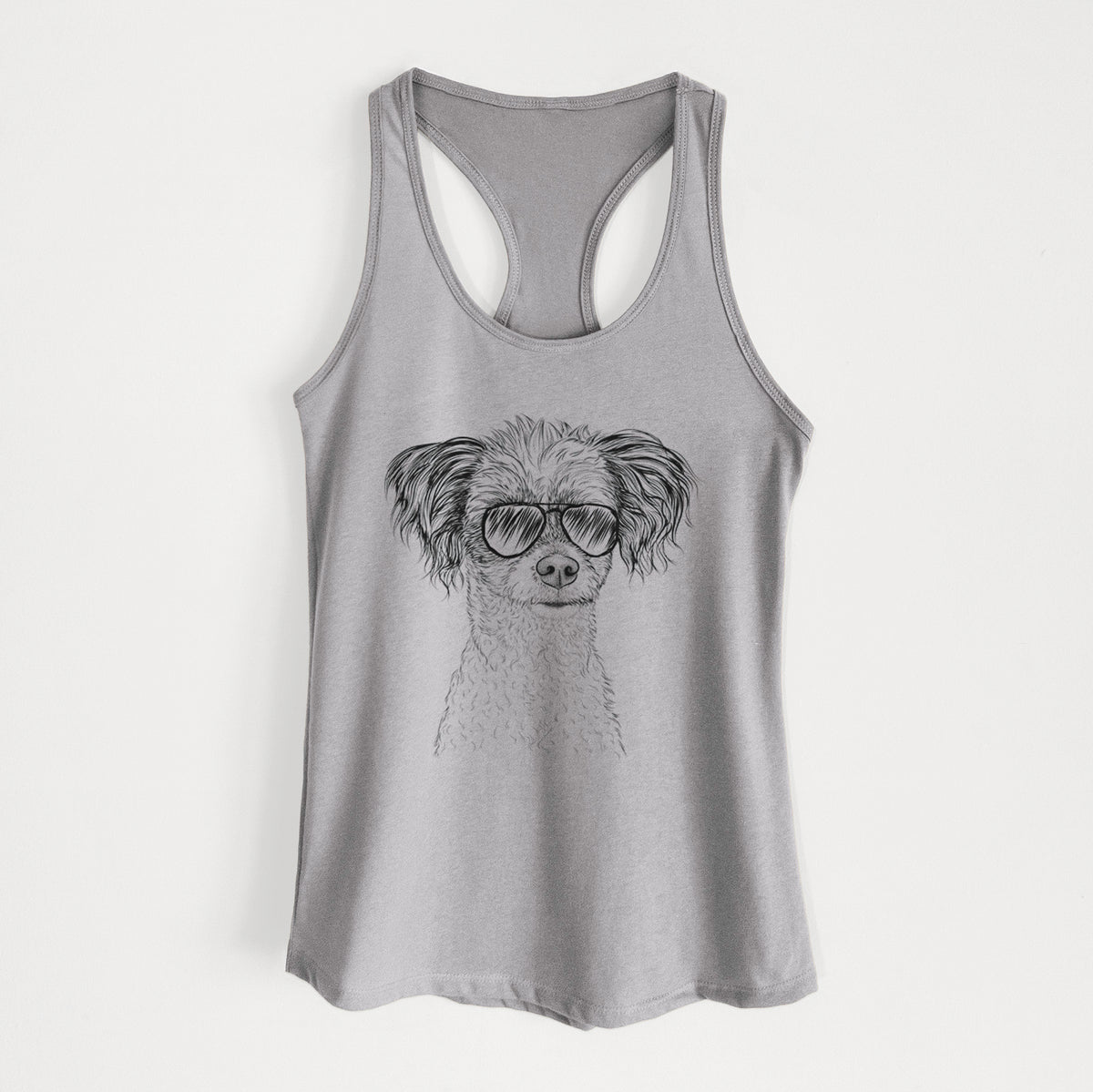 Finley the Papillon Mix - Women's Racerback Tanktop