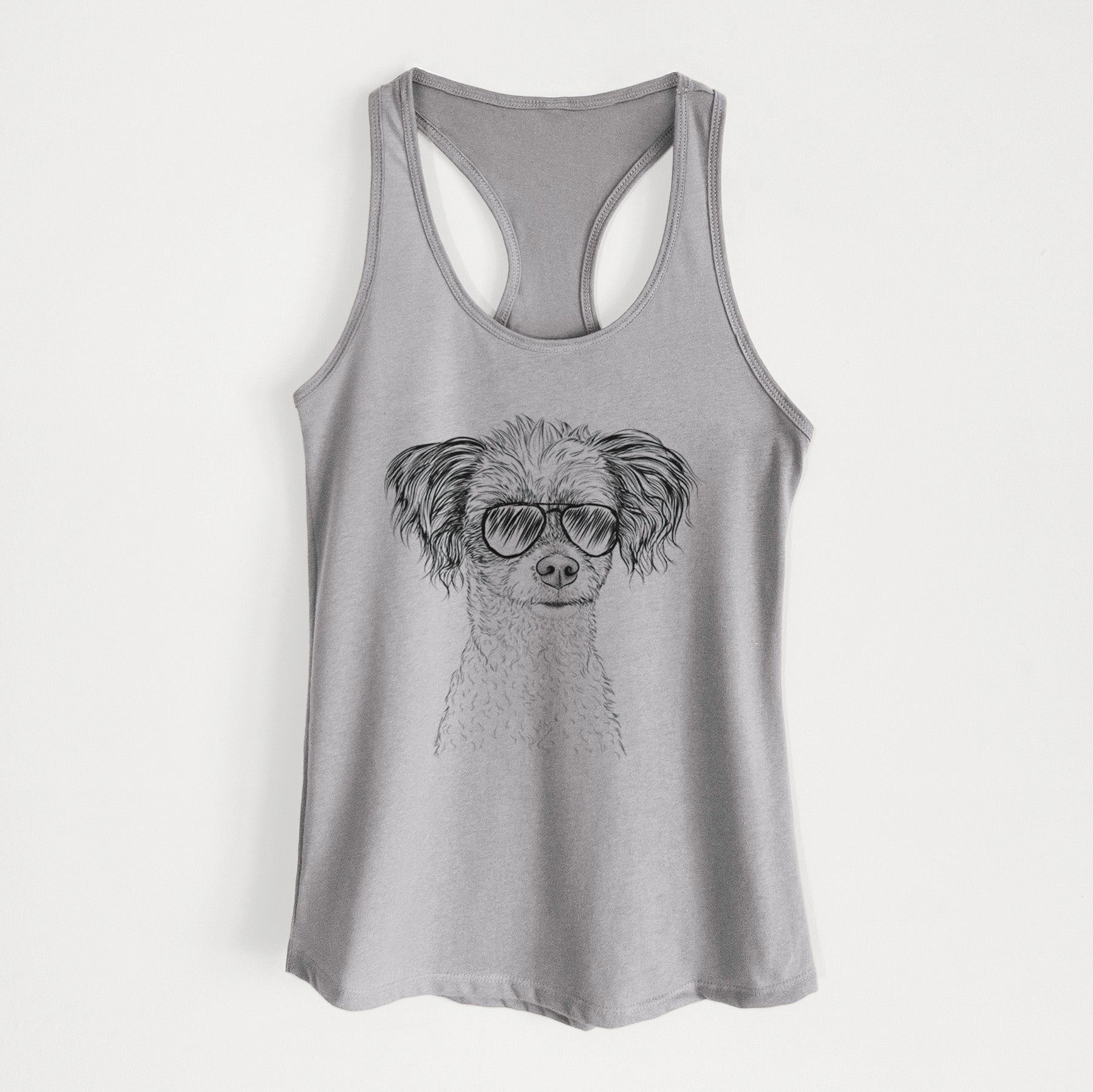 Finley the Papillon Mix - Women's Racerback Tanktop