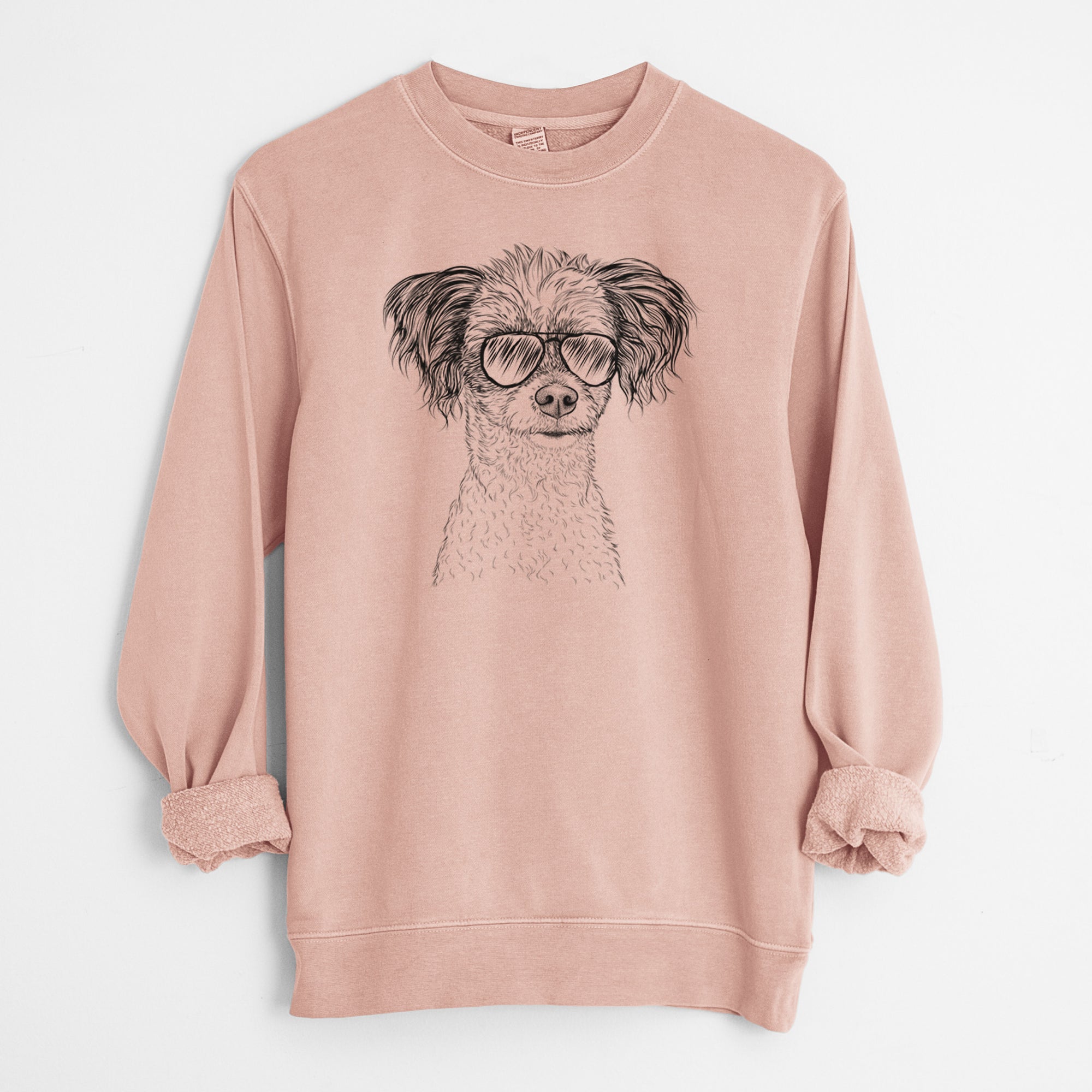 Aviator Finley the Papillon Mix - Unisex Pigment Dyed Crew Sweatshirt