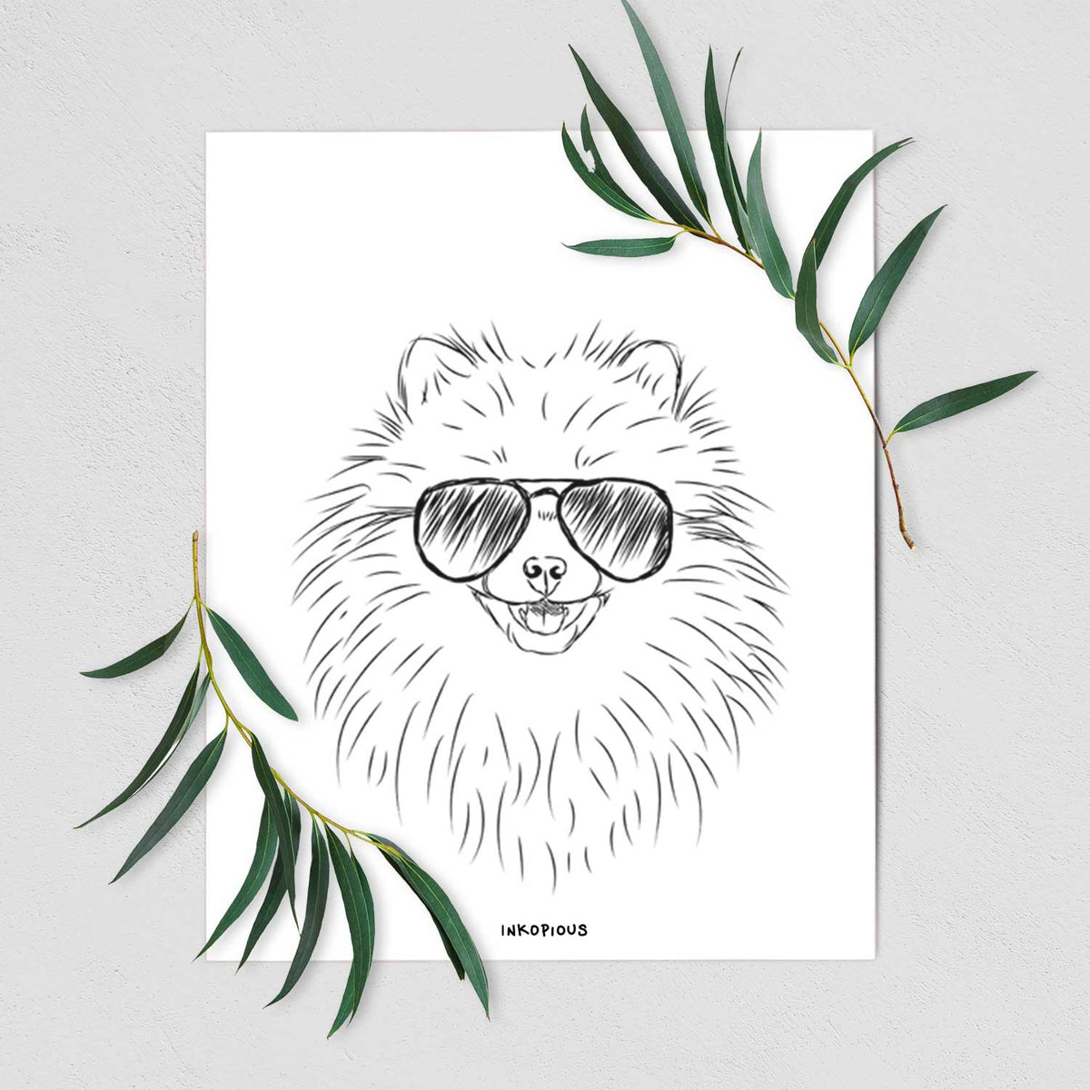 Finn the Pomeranian Art Print