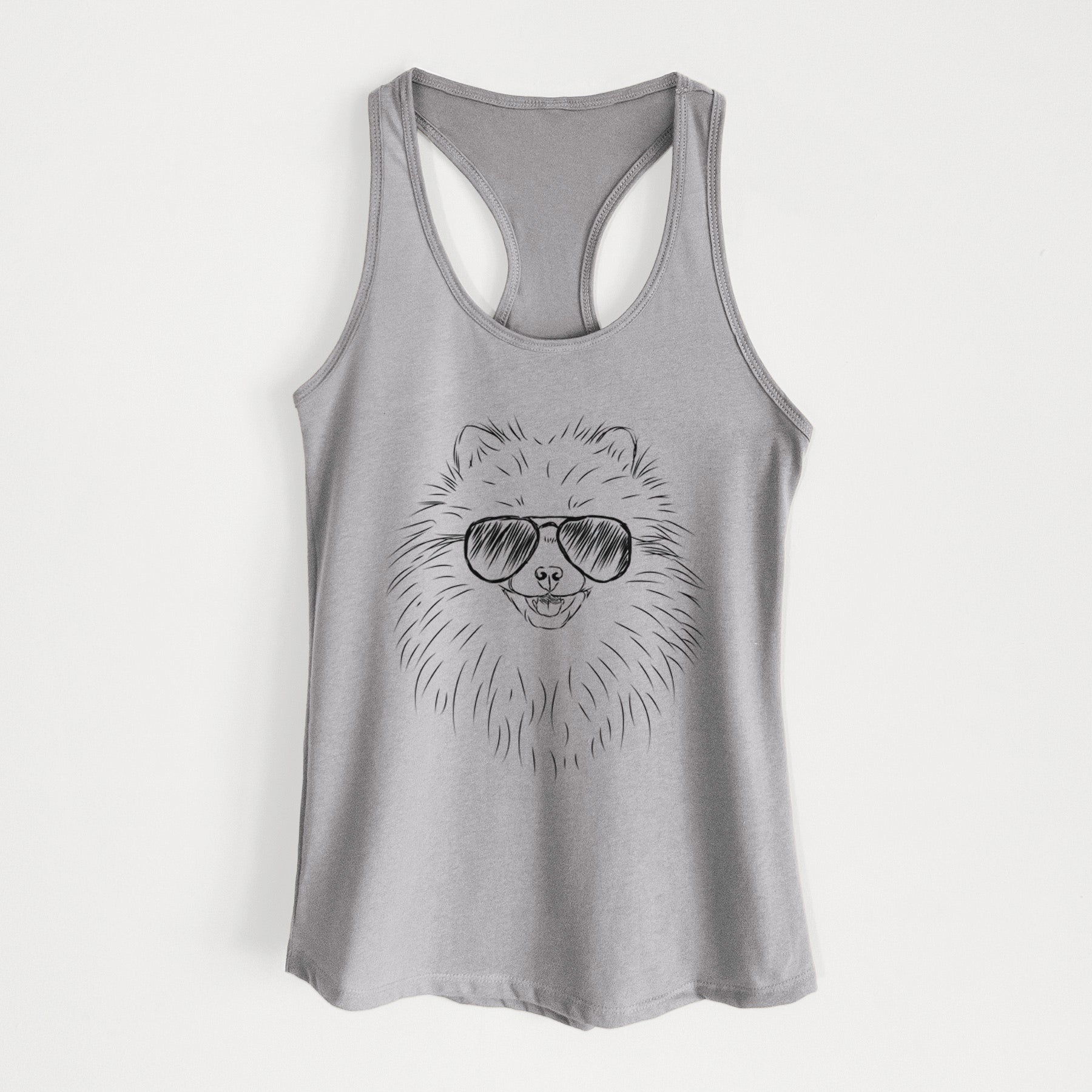 Finn the Pomeranian - Women's Racerback Tanktop