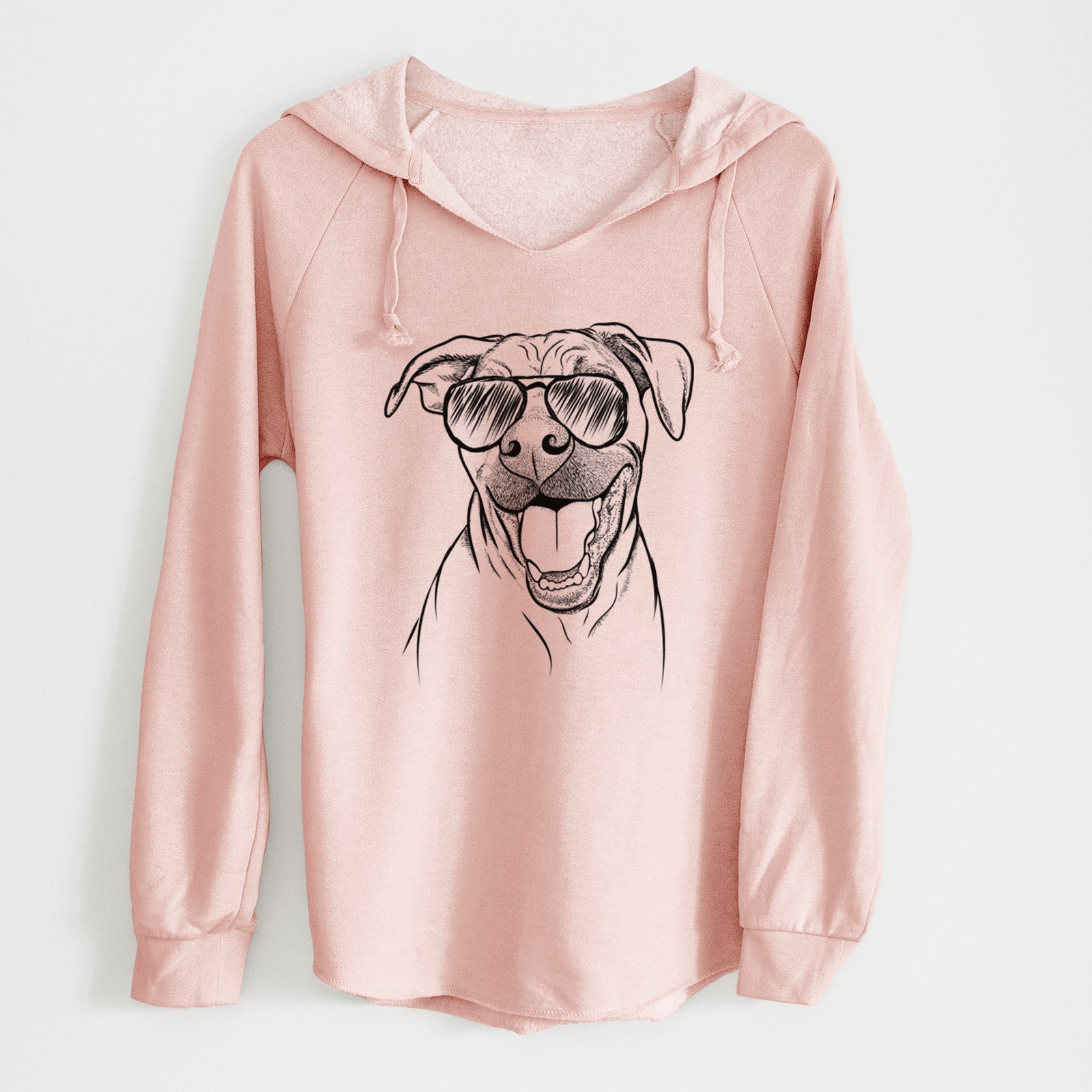 Aviator Finn the Hound Mix - Cali Wave Hooded Sweatshirt