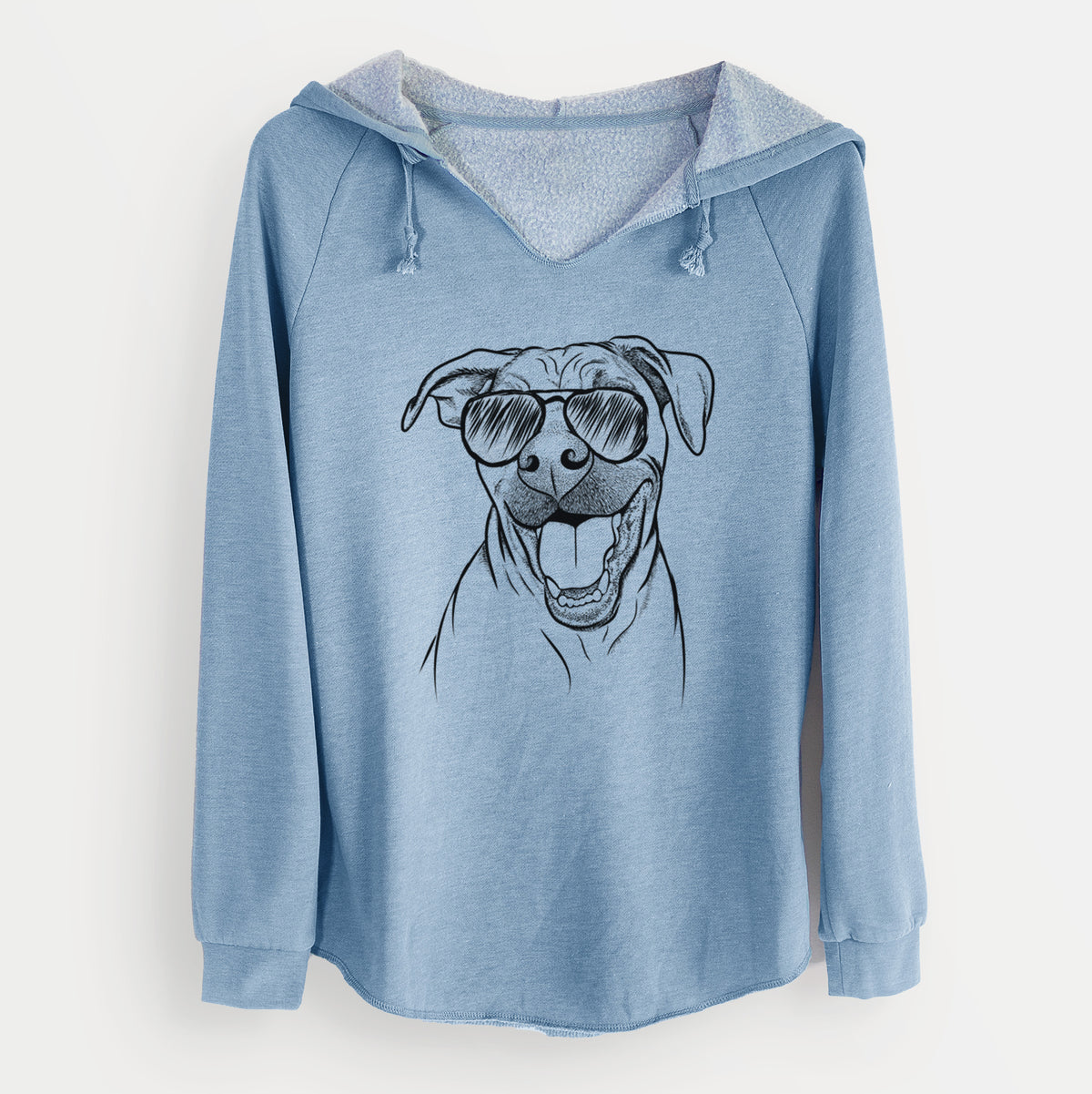Aviator Finn the Hound Mix - Cali Wave Hooded Sweatshirt
