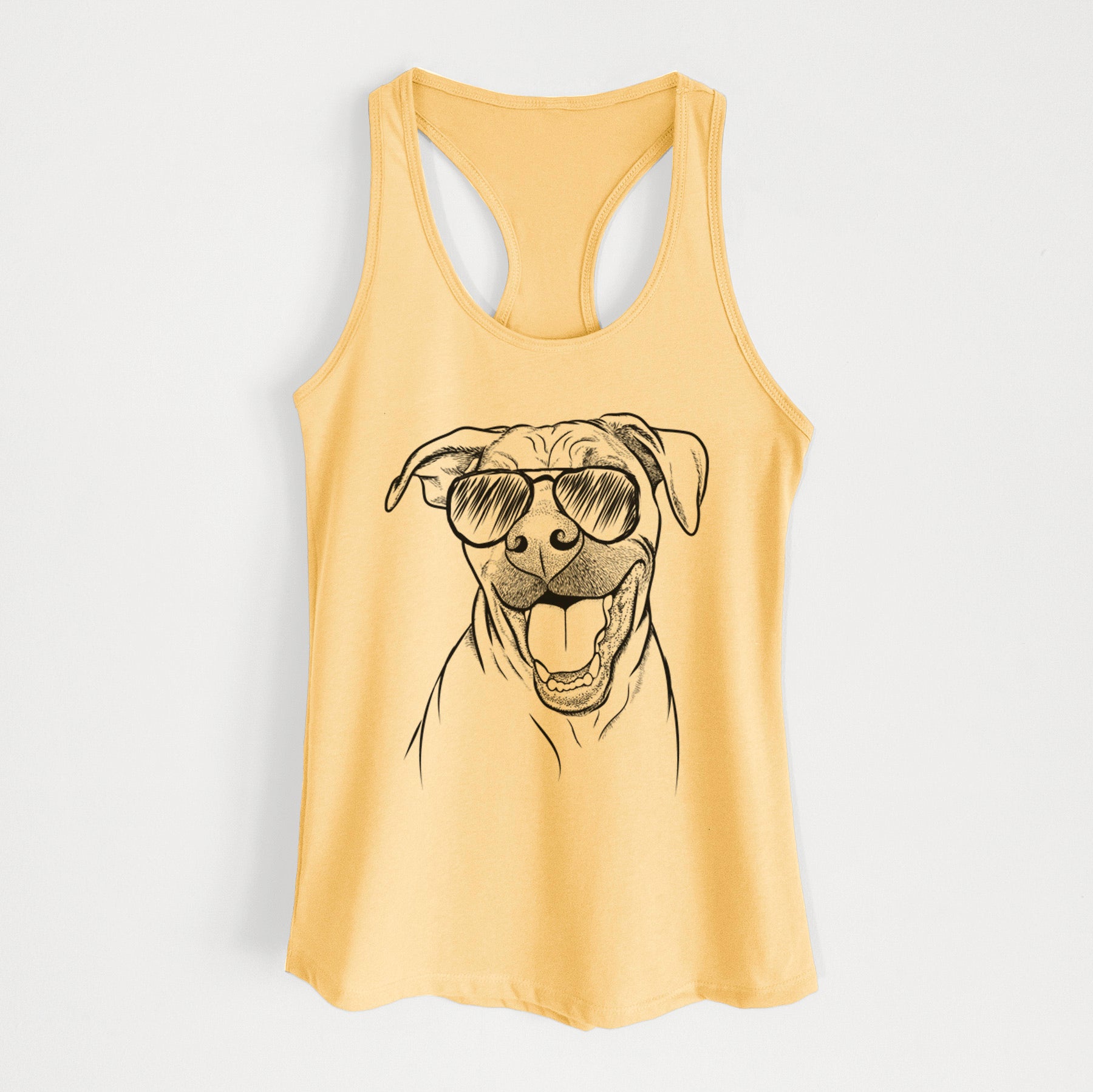 Finn the Hound Mix - Women's Racerback Tanktop