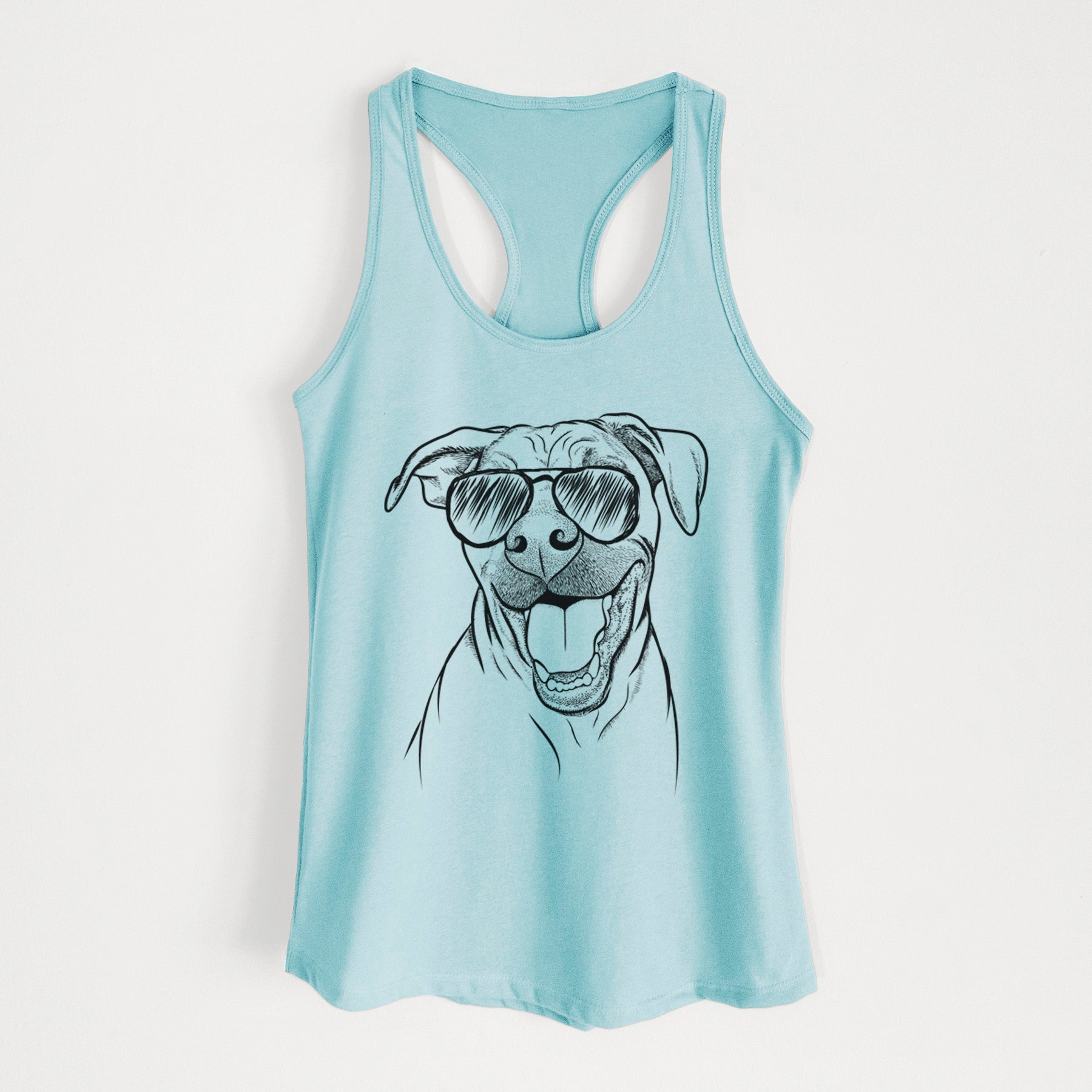 Finn the Hound Mix - Women's Racerback Tanktop