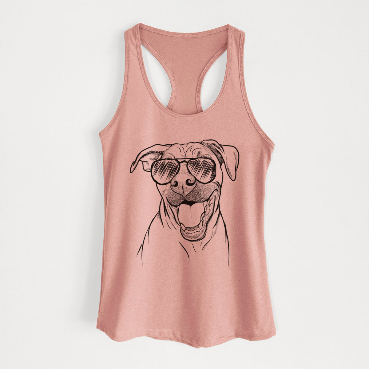 Finn the Hound Mix - Women's Racerback Tanktop