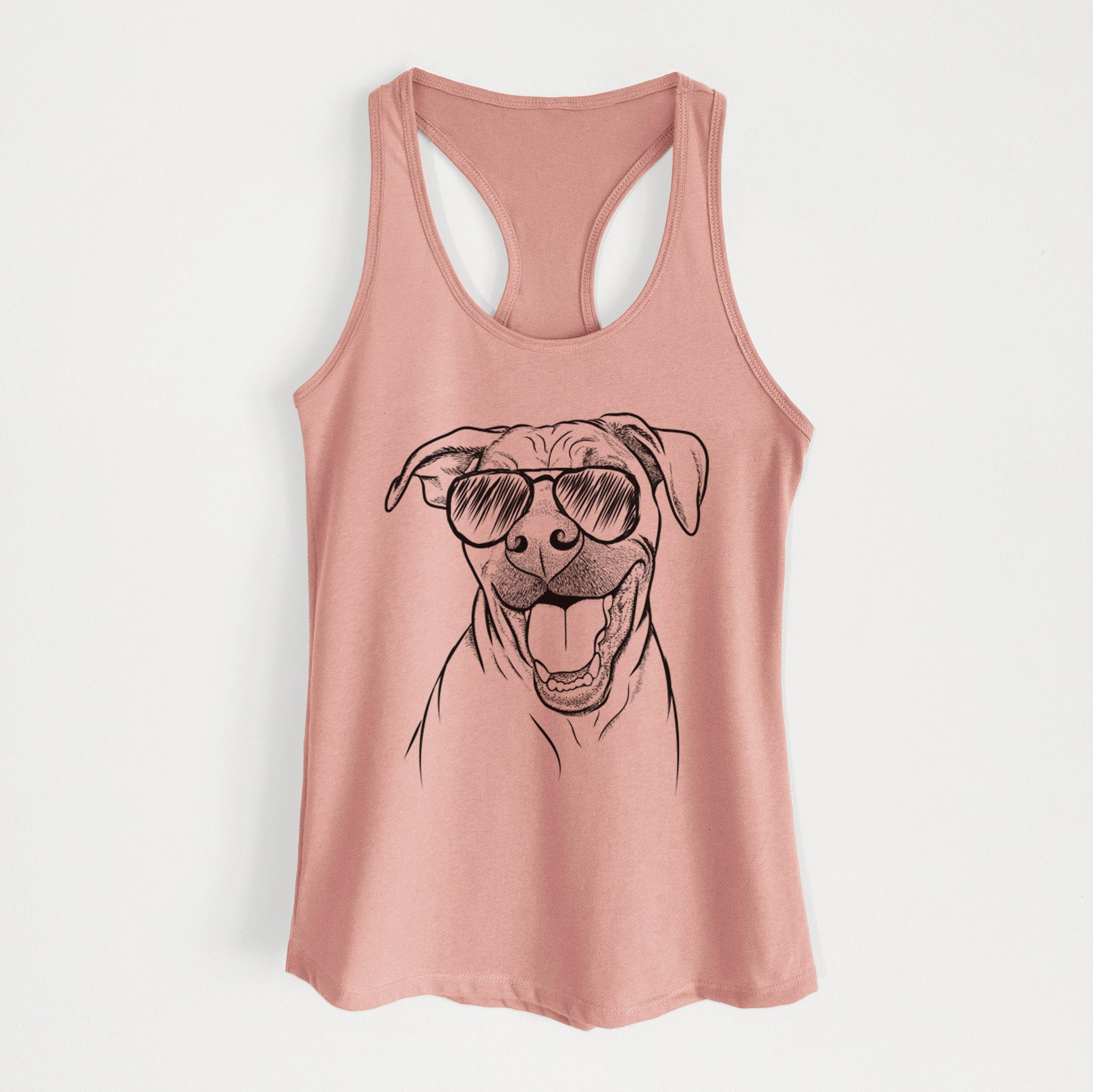 Finn the Hound Mix - Women's Racerback Tanktop