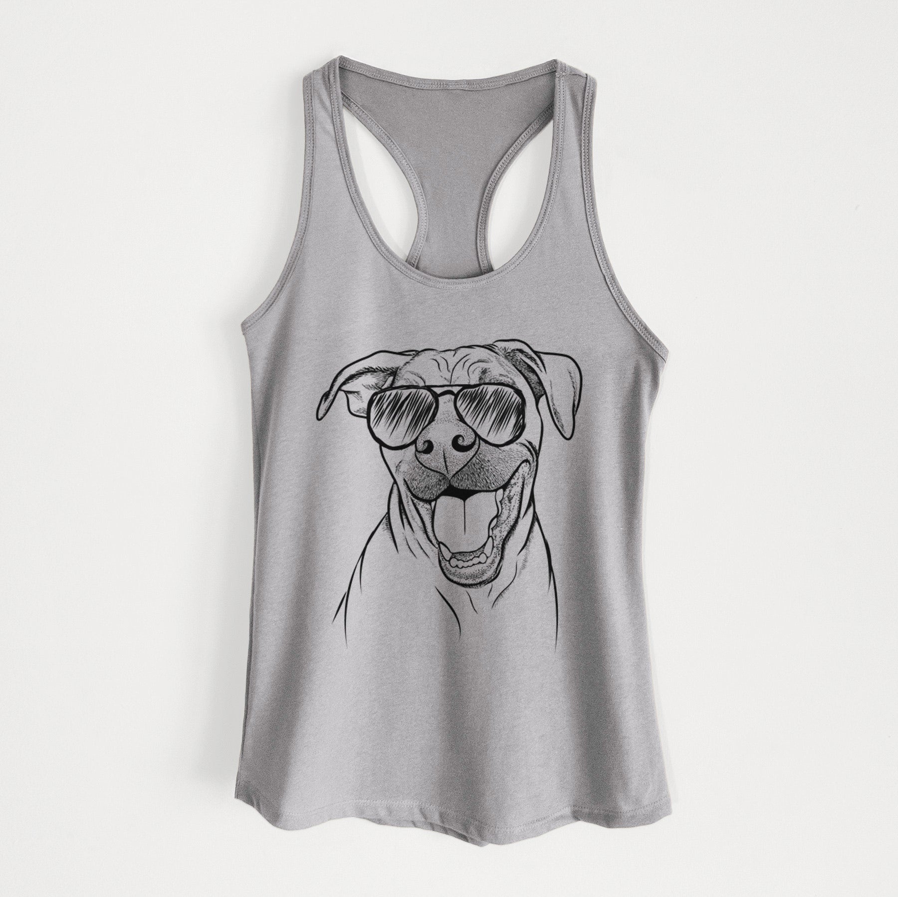 Finn the Hound Mix - Women's Racerback Tanktop