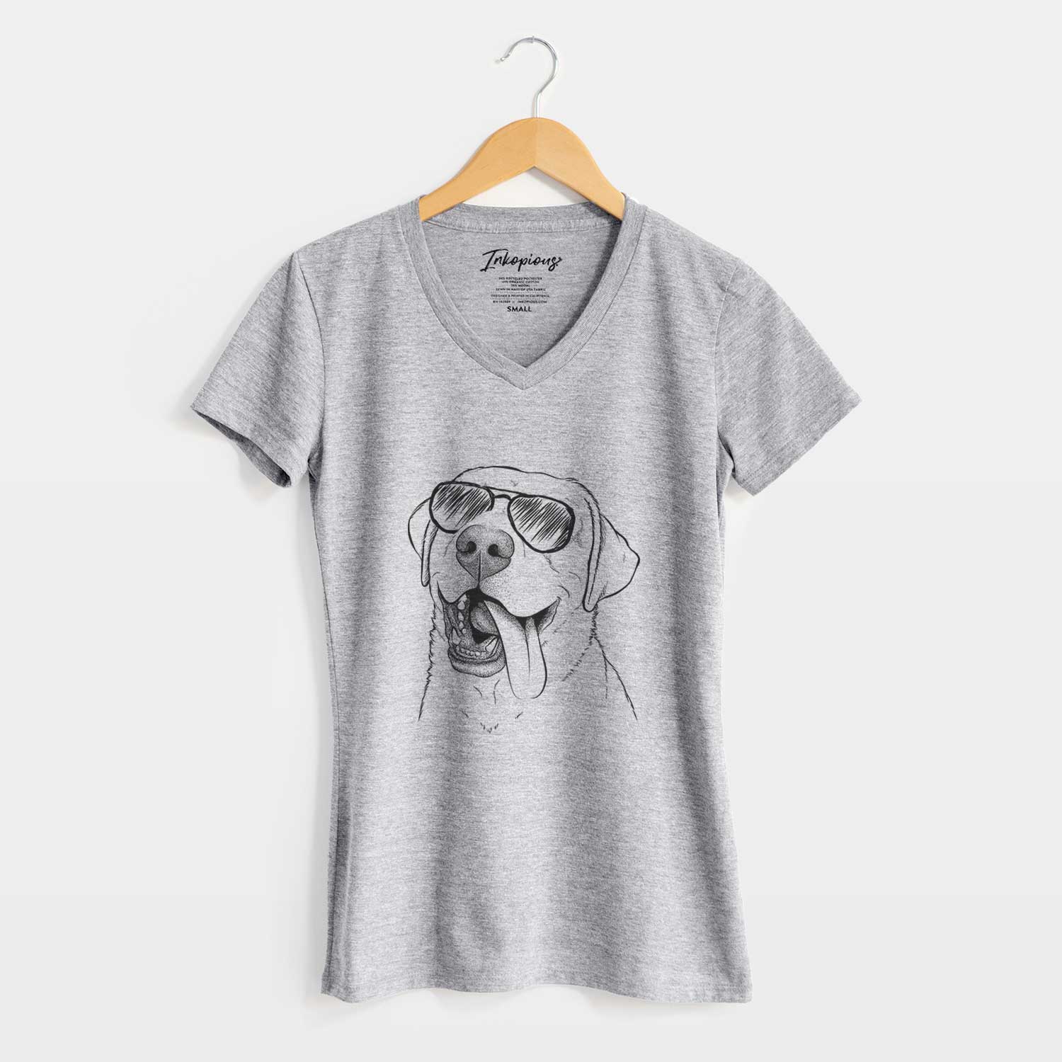 Aviator Finn the Labrador Retriever - Women's V-neck Shirt