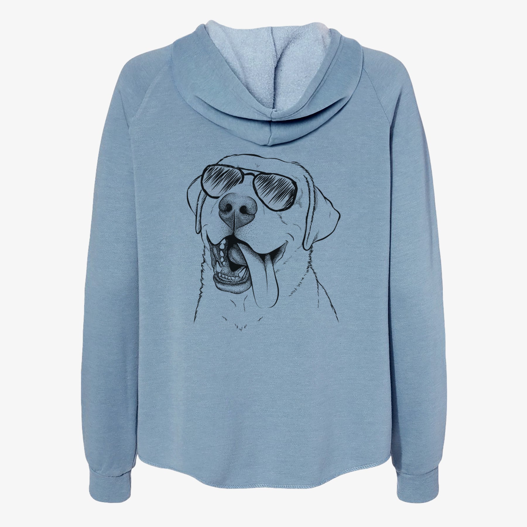 Finn the Labrador Retriever - Women's Cali Wave Zip-Up Sweatshirt