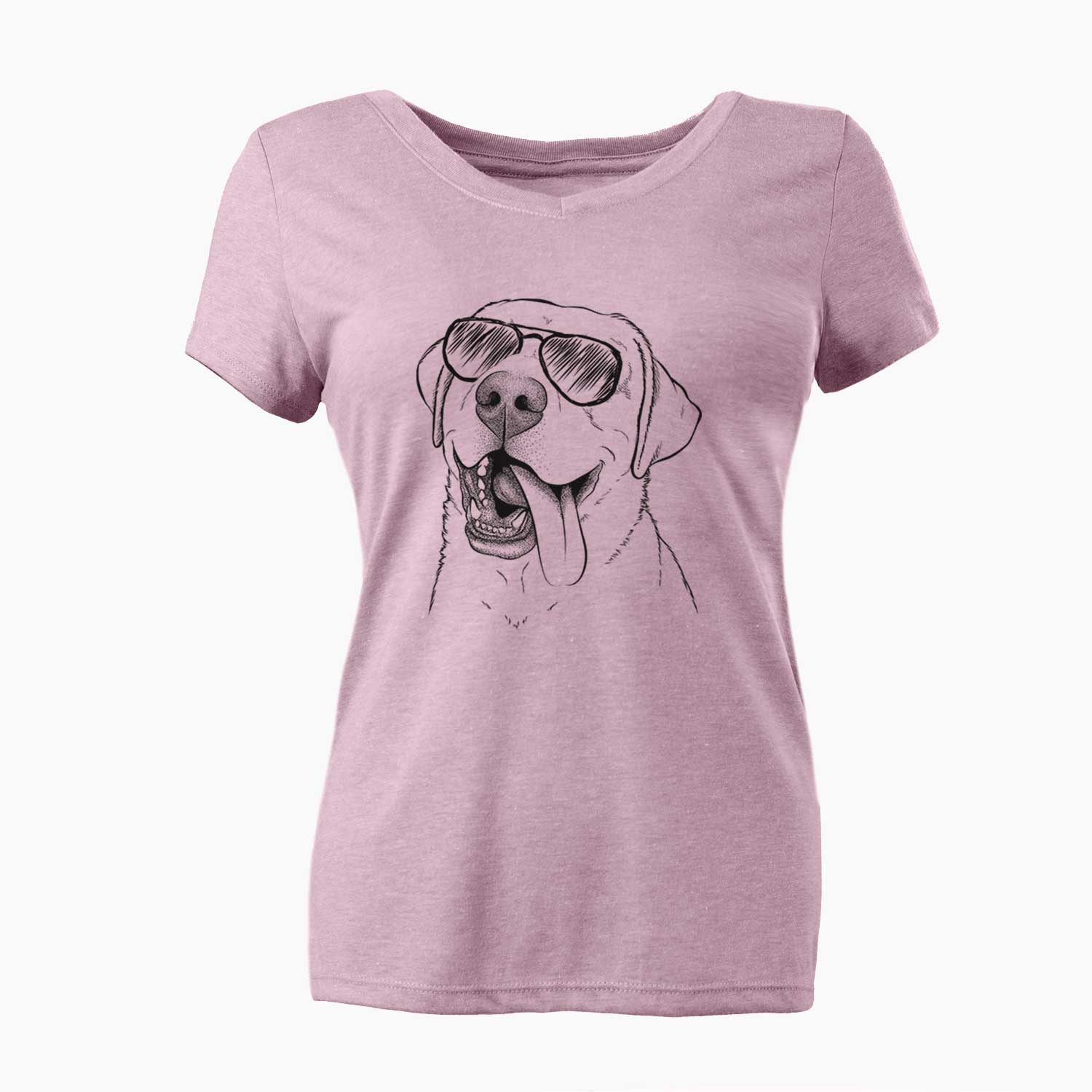 Aviator Finn the Labrador Retriever - Women's V-neck Shirt