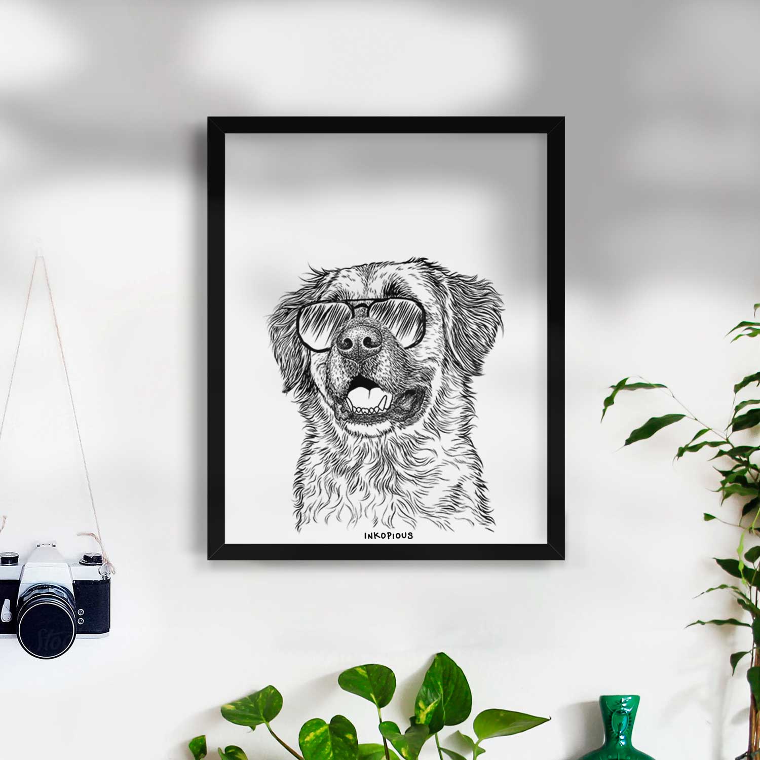 Finn the Mixed Breed Art Print