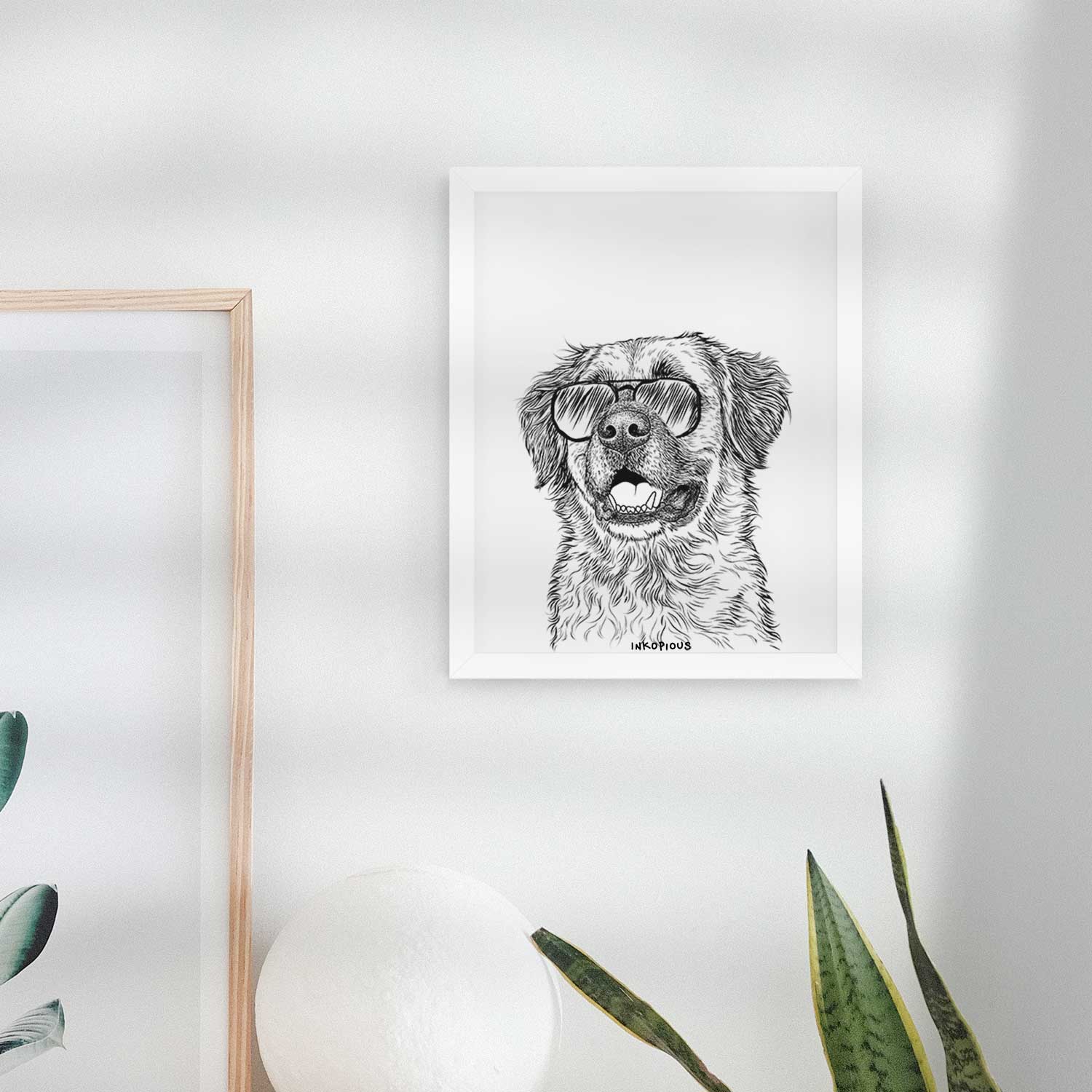 Finn the Mixed Breed Art Print