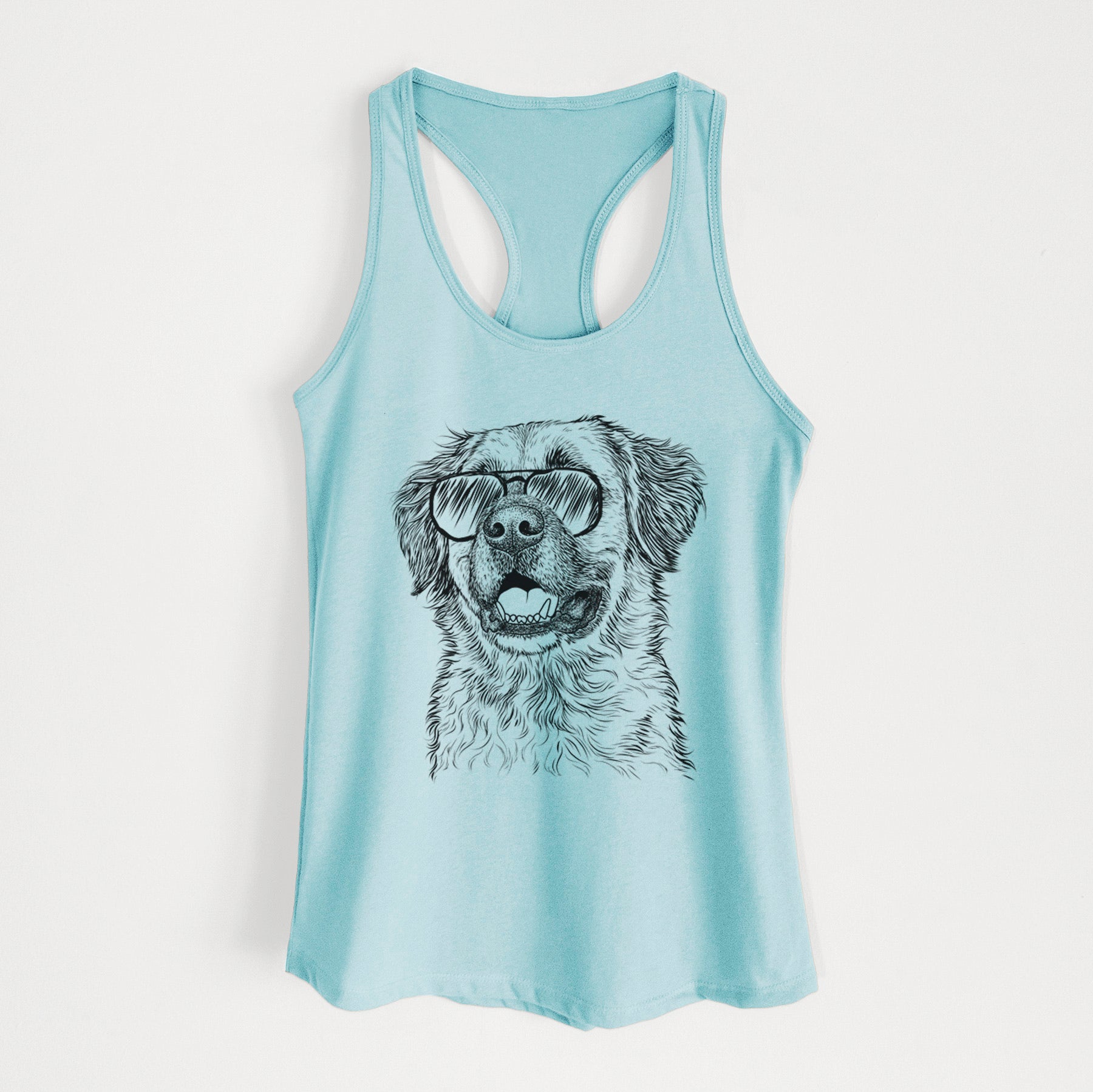 Finn the Mixed Breed - Women's Racerback Tanktop