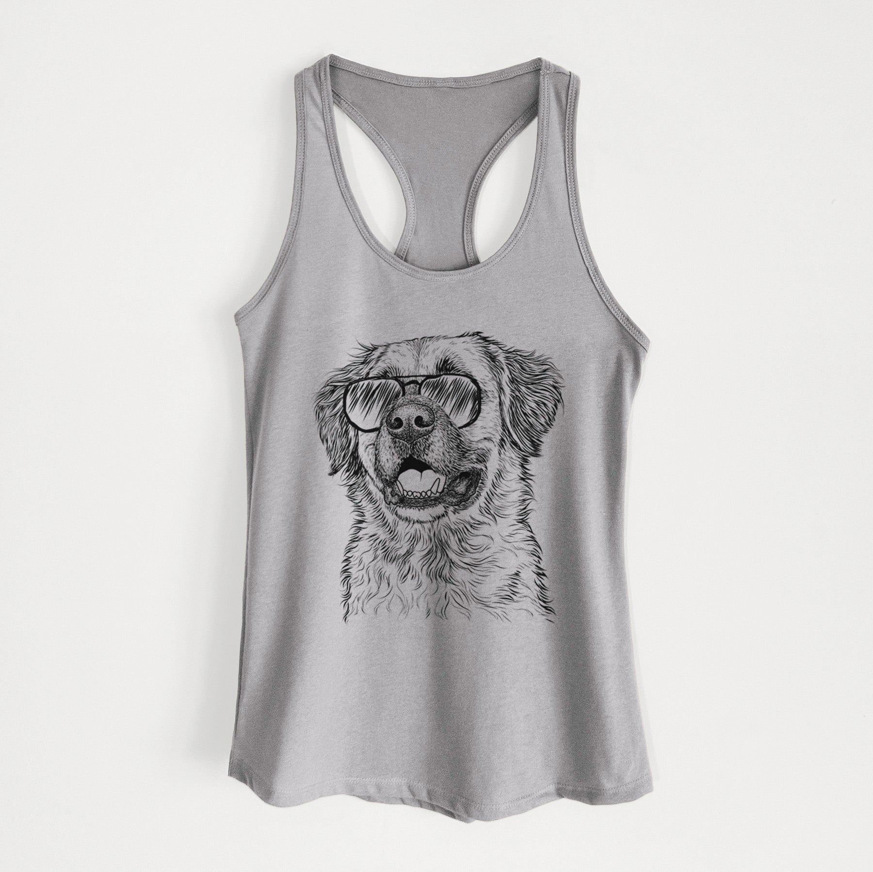 Finn the Mixed Breed - Women's Racerback Tanktop