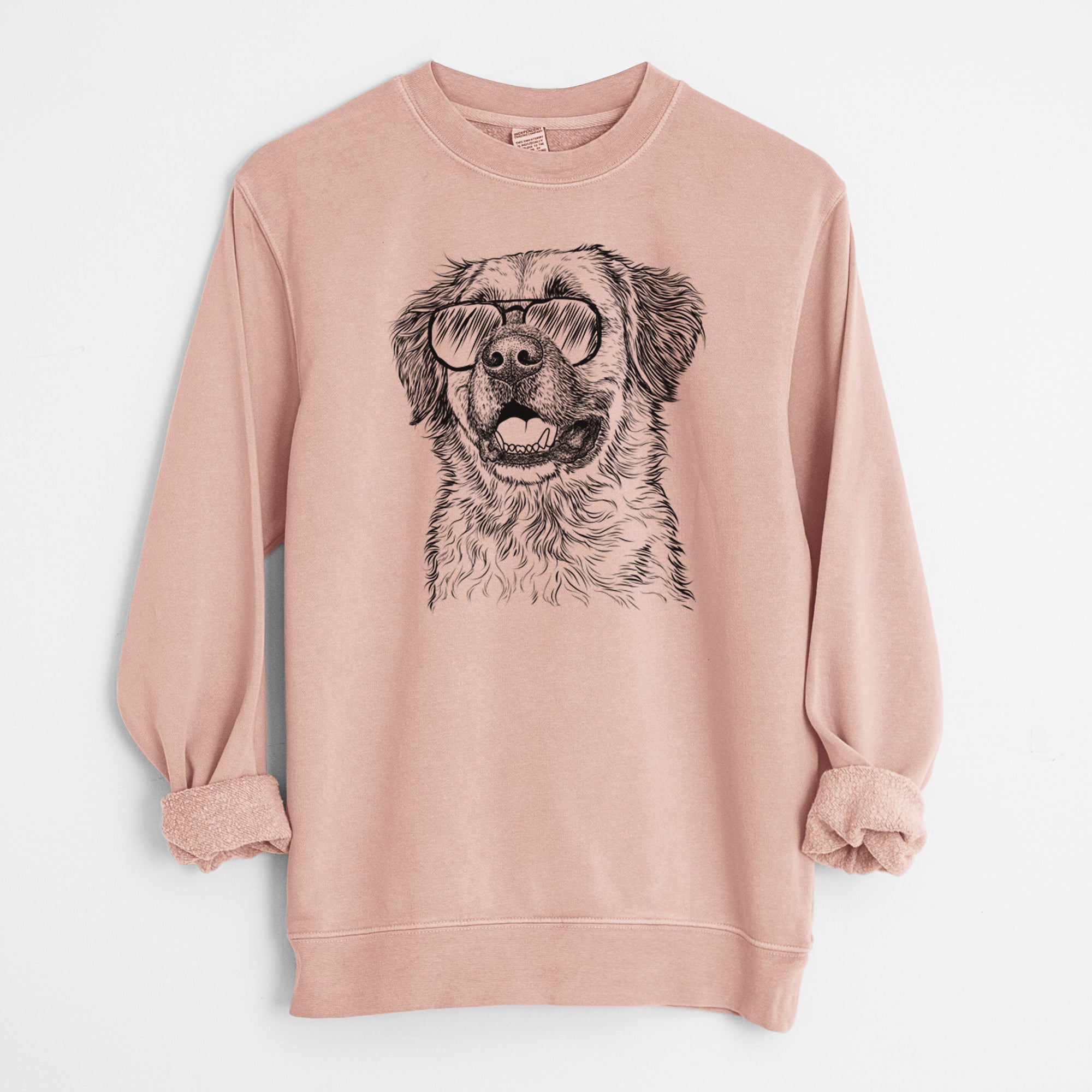 Aviator Finn the Mixed Breed - Unisex Pigment Dyed Crew Sweatshirt