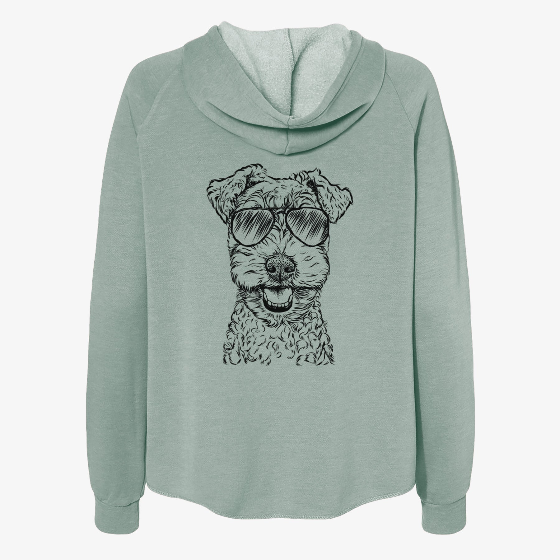 Fintan the Irish Troodle - Women's Cali Wave Zip-Up Sweatshirt