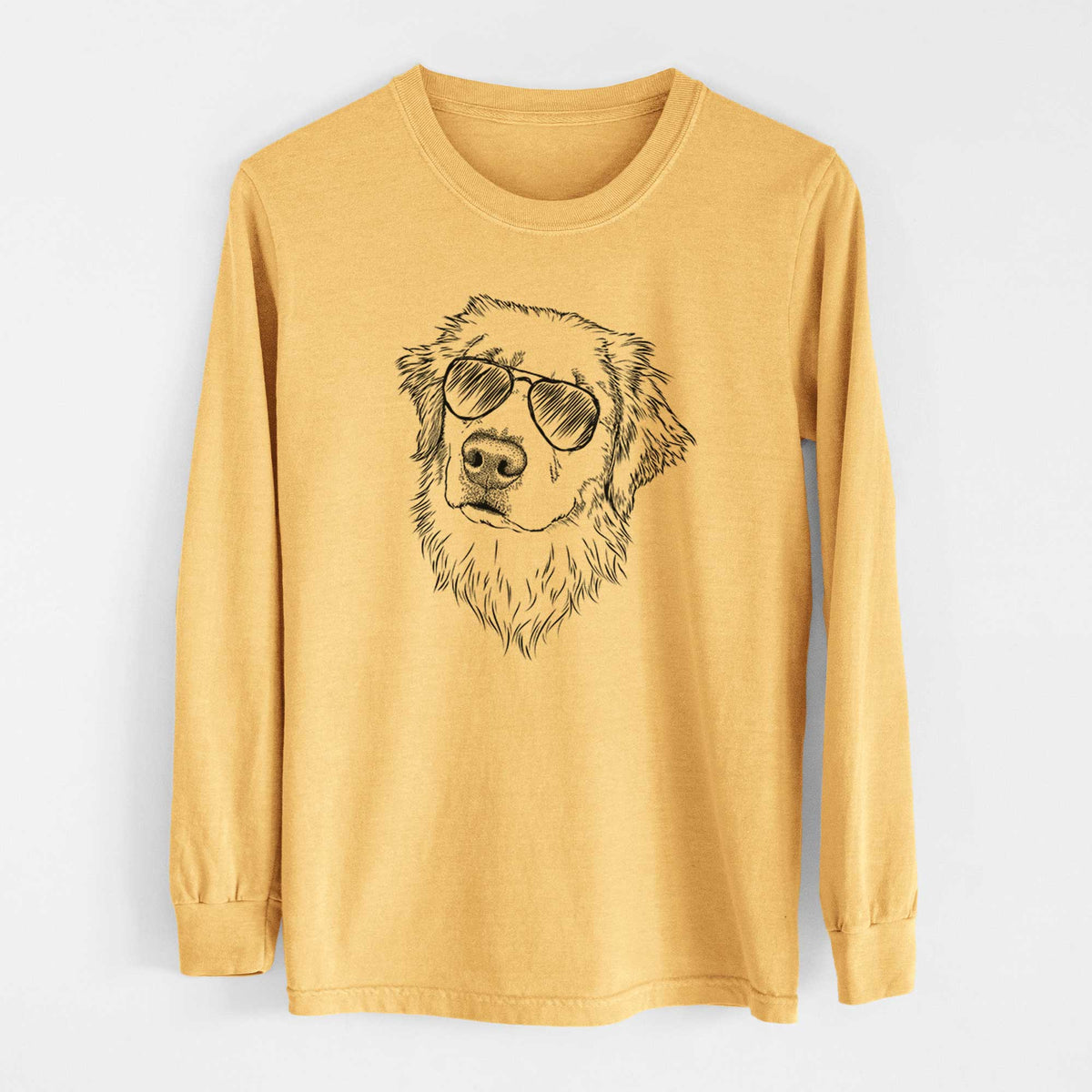 Aviators Fiona the Golden Retriever - Heavyweight 100% Cotton Long Sleeve