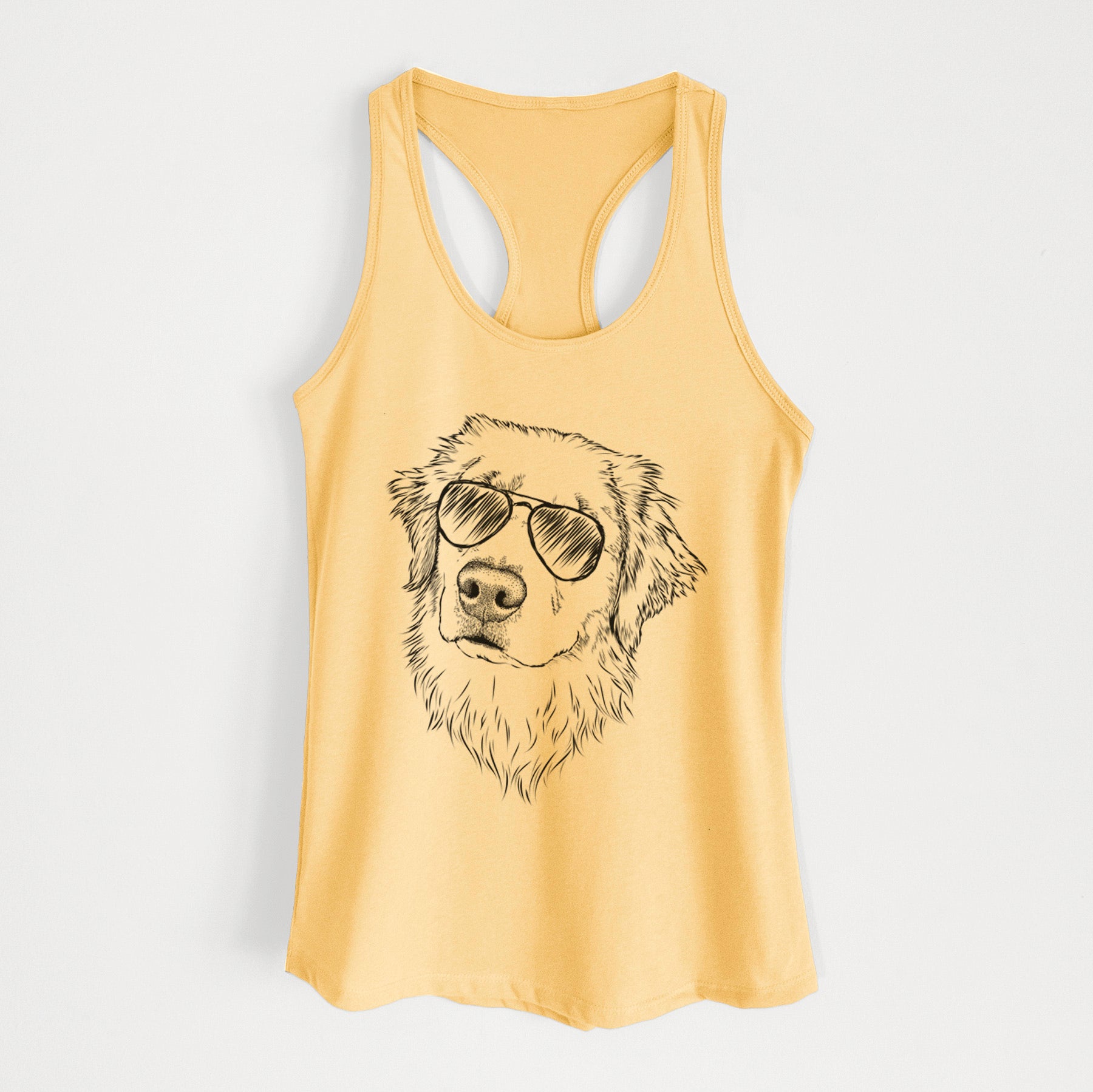 Fiona the Golden Retriever - Women's Racerback Tanktop