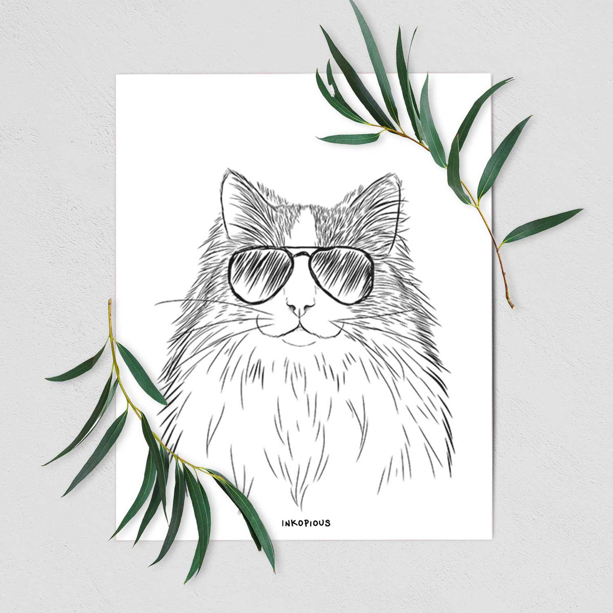 Fiona the Ragdoll Cat Art Print