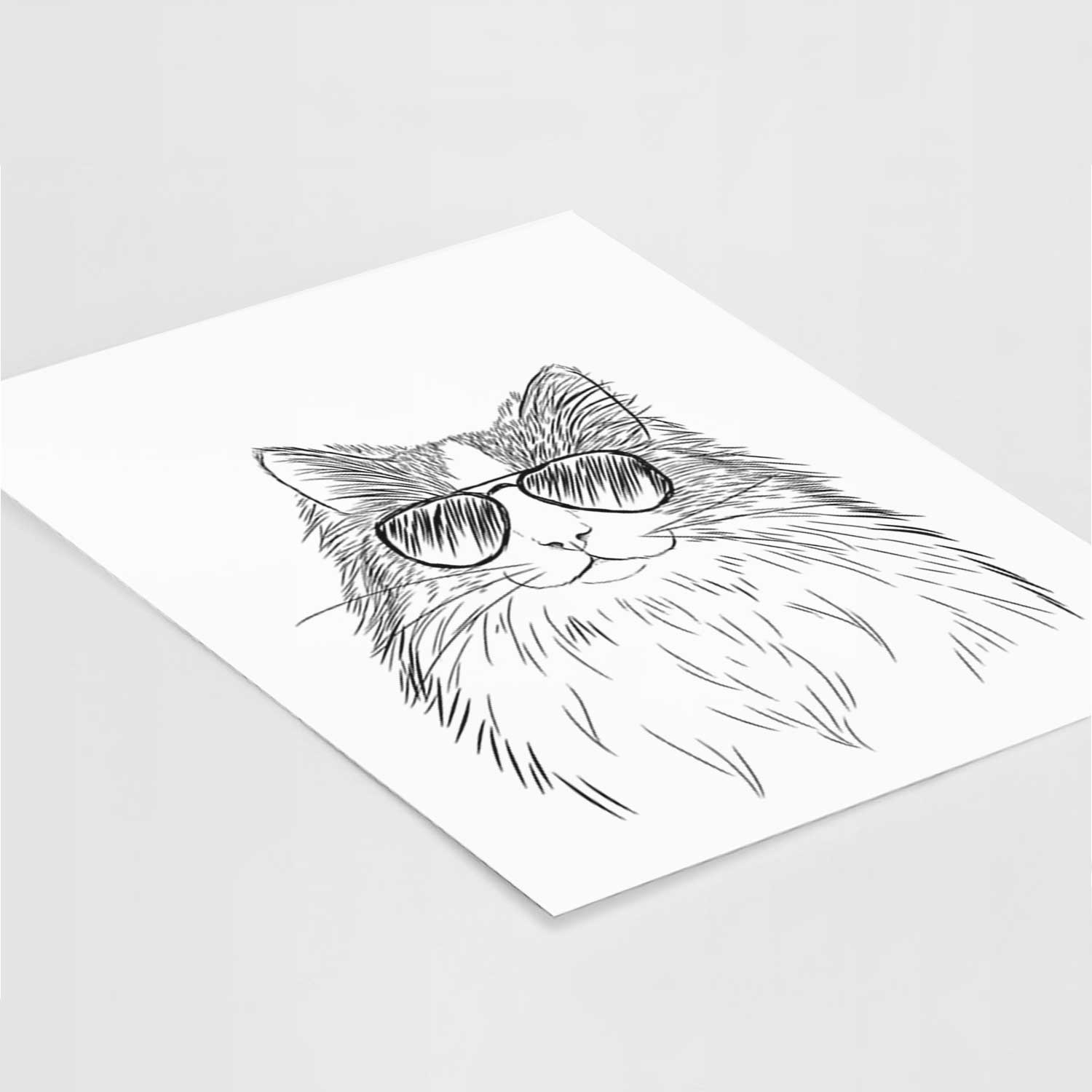 Fiona the Ragdoll Cat Art Print