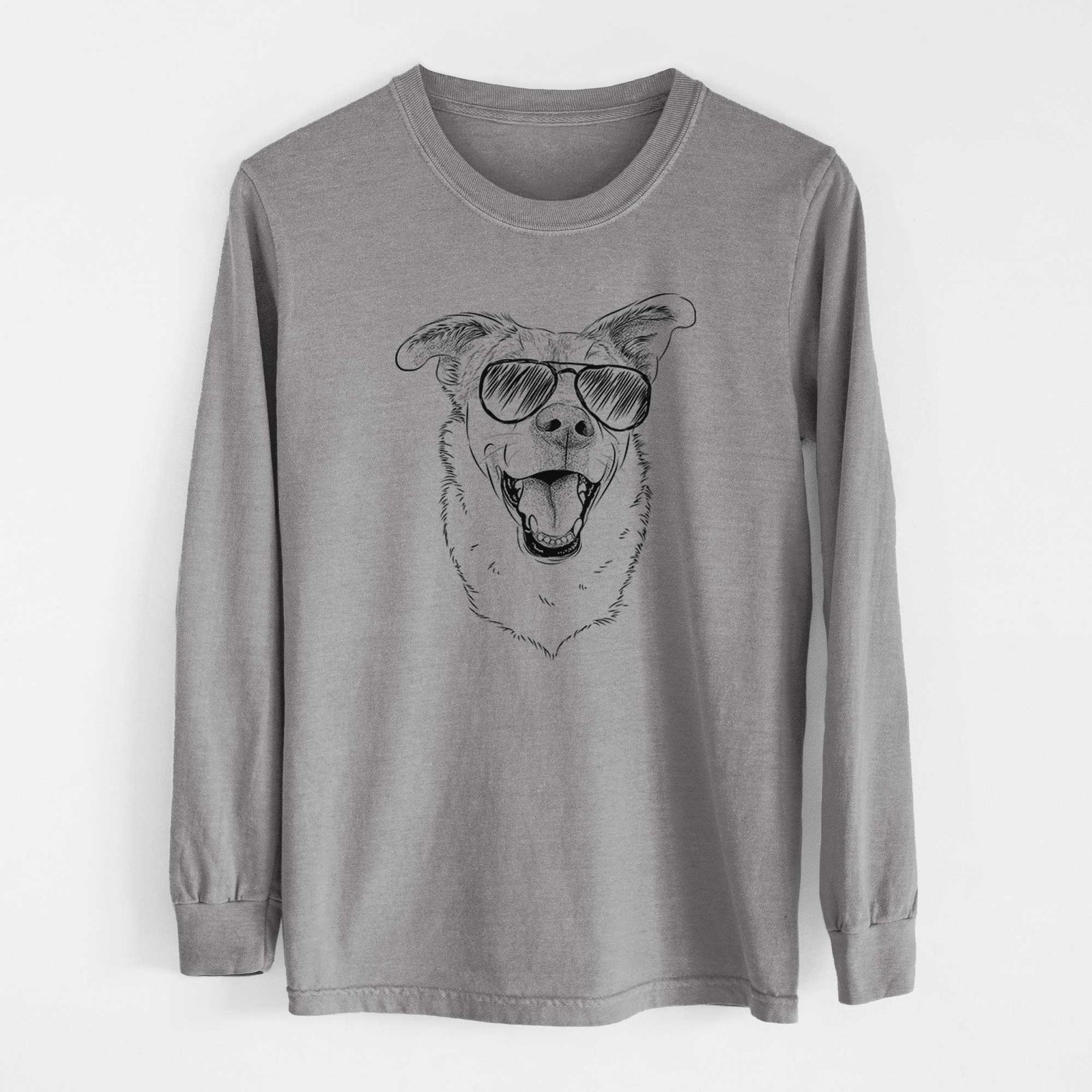 Aviators Fira the Saint Bernard Husky Mix - Heavyweight 100% Cotton Long Sleeve
