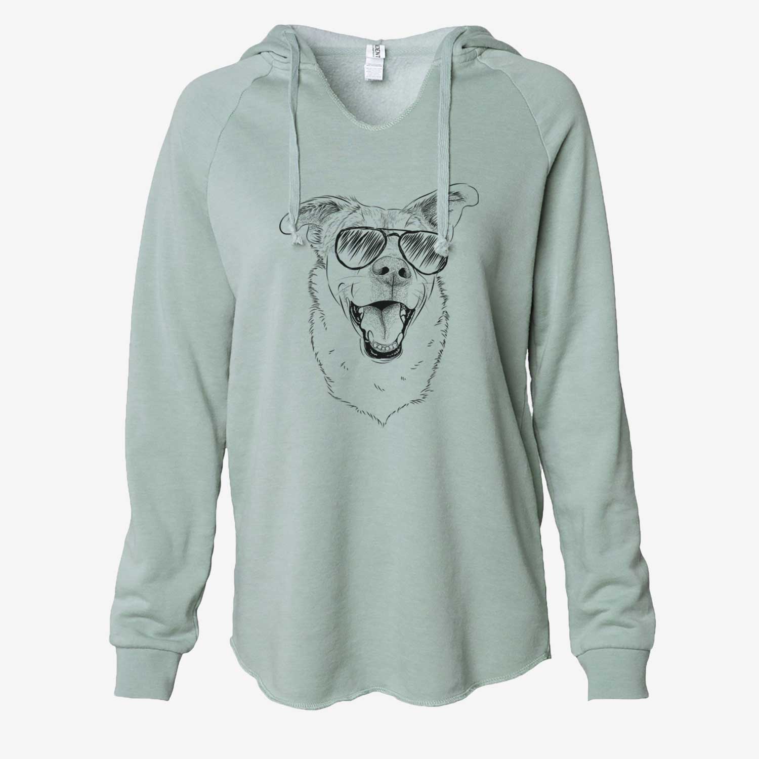 Fira the Saint Bernard Husky Mix - Cali Wave Hooded Sweatshirt