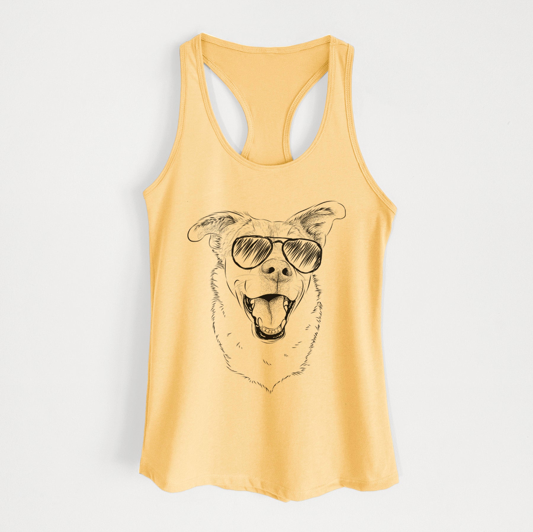 Fira the Saint Bernard Husky Mix - Women's Racerback Tanktop