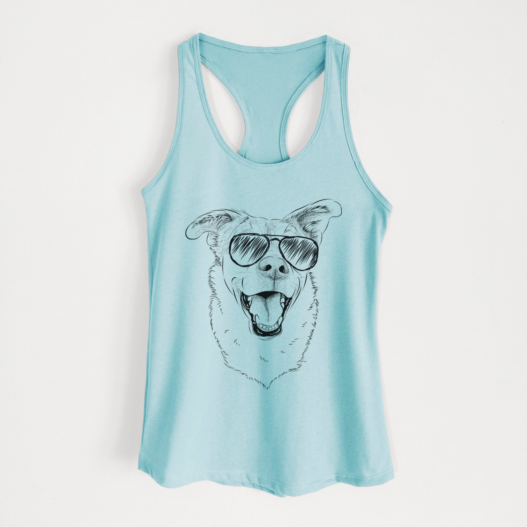 Fira the Saint Bernard Husky Mix - Women's Racerback Tanktop