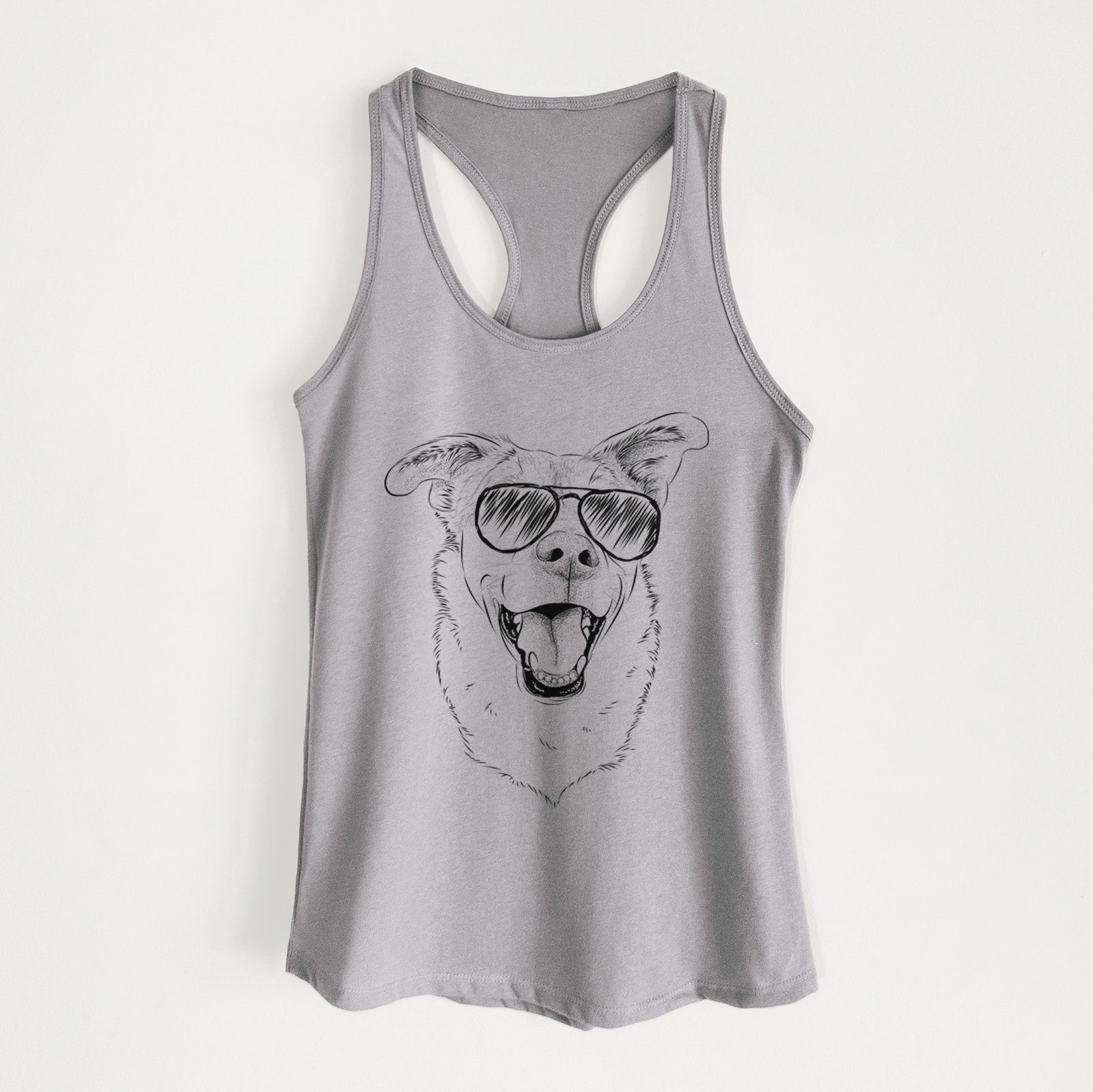 Fira the Saint Bernard Husky Mix - Women's Racerback Tanktop