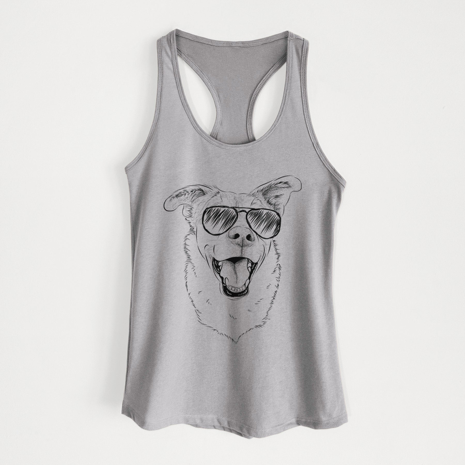 Fira the Saint Bernard Husky Mix - Women's Racerback Tanktop