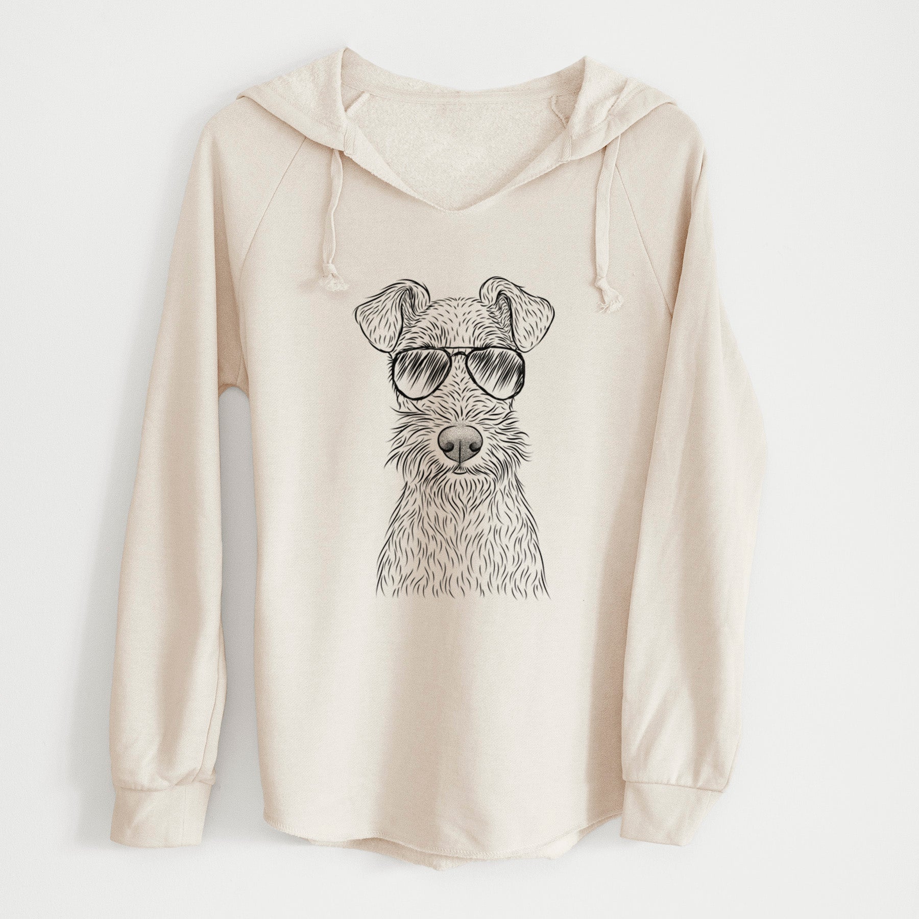 Aviator Fitz the Wire Fox Terrier - Cali Wave Hooded Sweatshirt