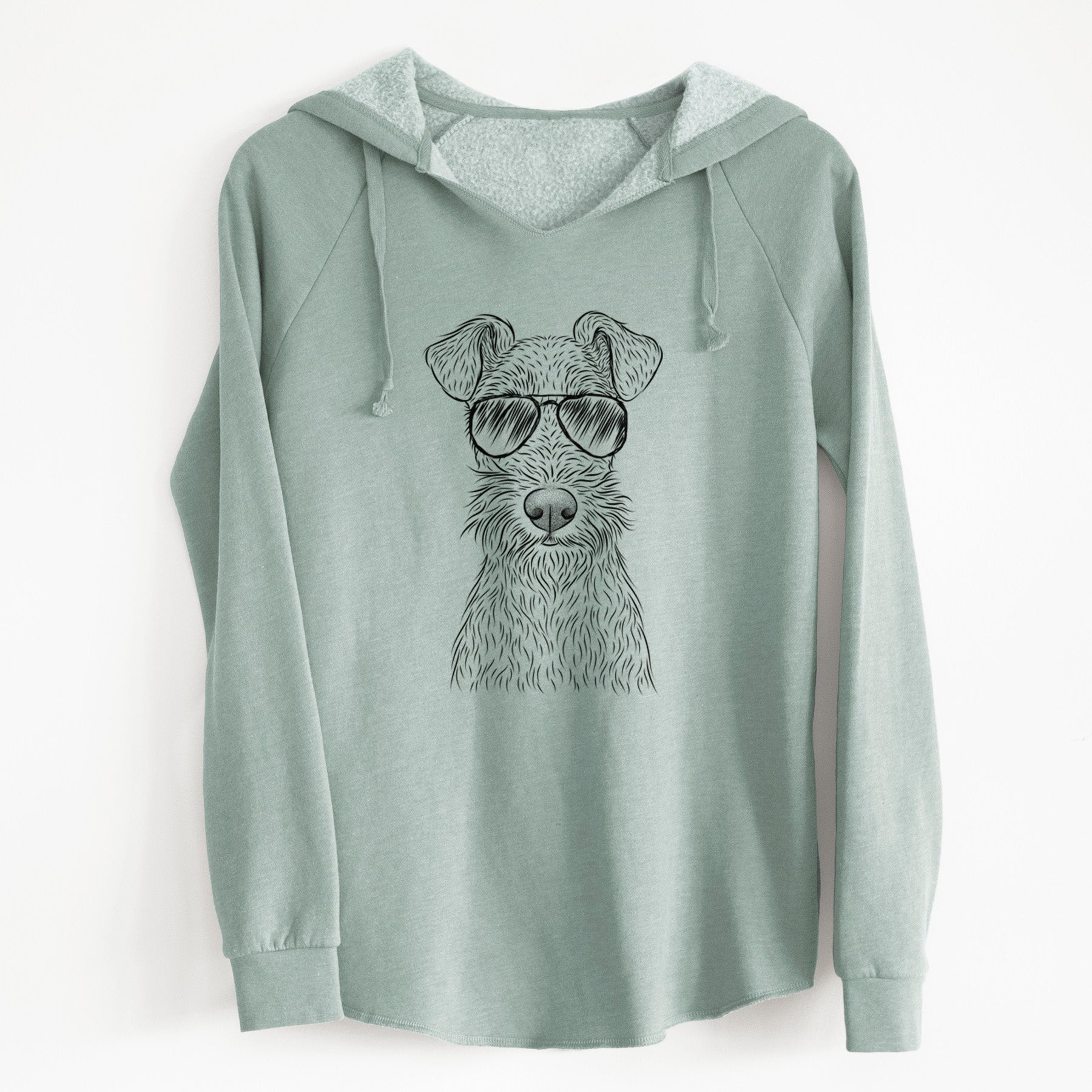 Aviator Fitz the Wire Fox Terrier - Cali Wave Hooded Sweatshirt