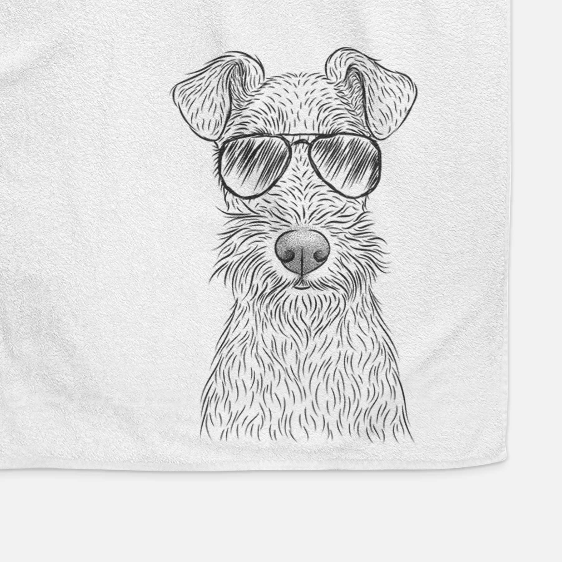 Fitz the Wire Fox Terrier Decorative Hand Towel